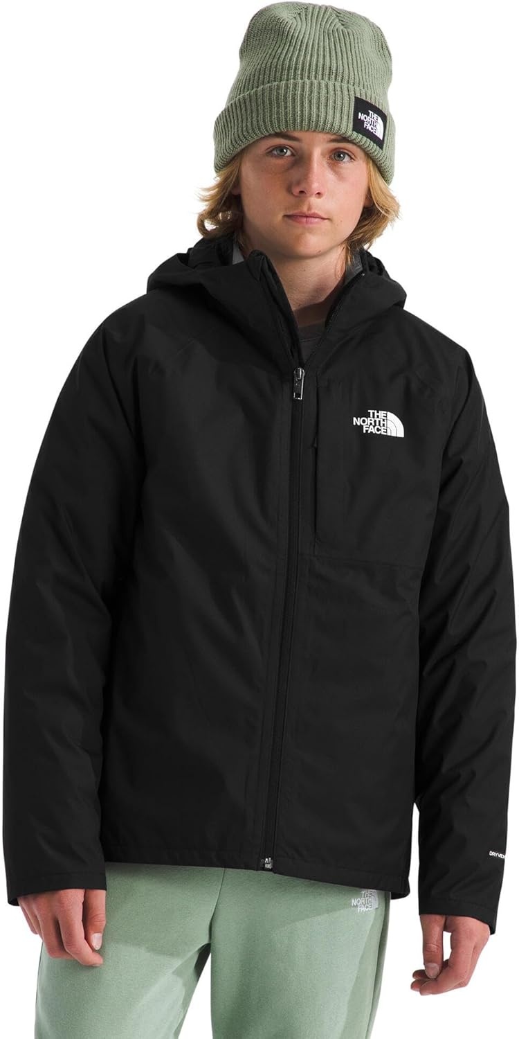 imageThe North Face Kids Perrito 4n1 Hooded Jacket 3 Piece Hood With Adjustable Elasticated Rainguard Reversible DesignTnf Black