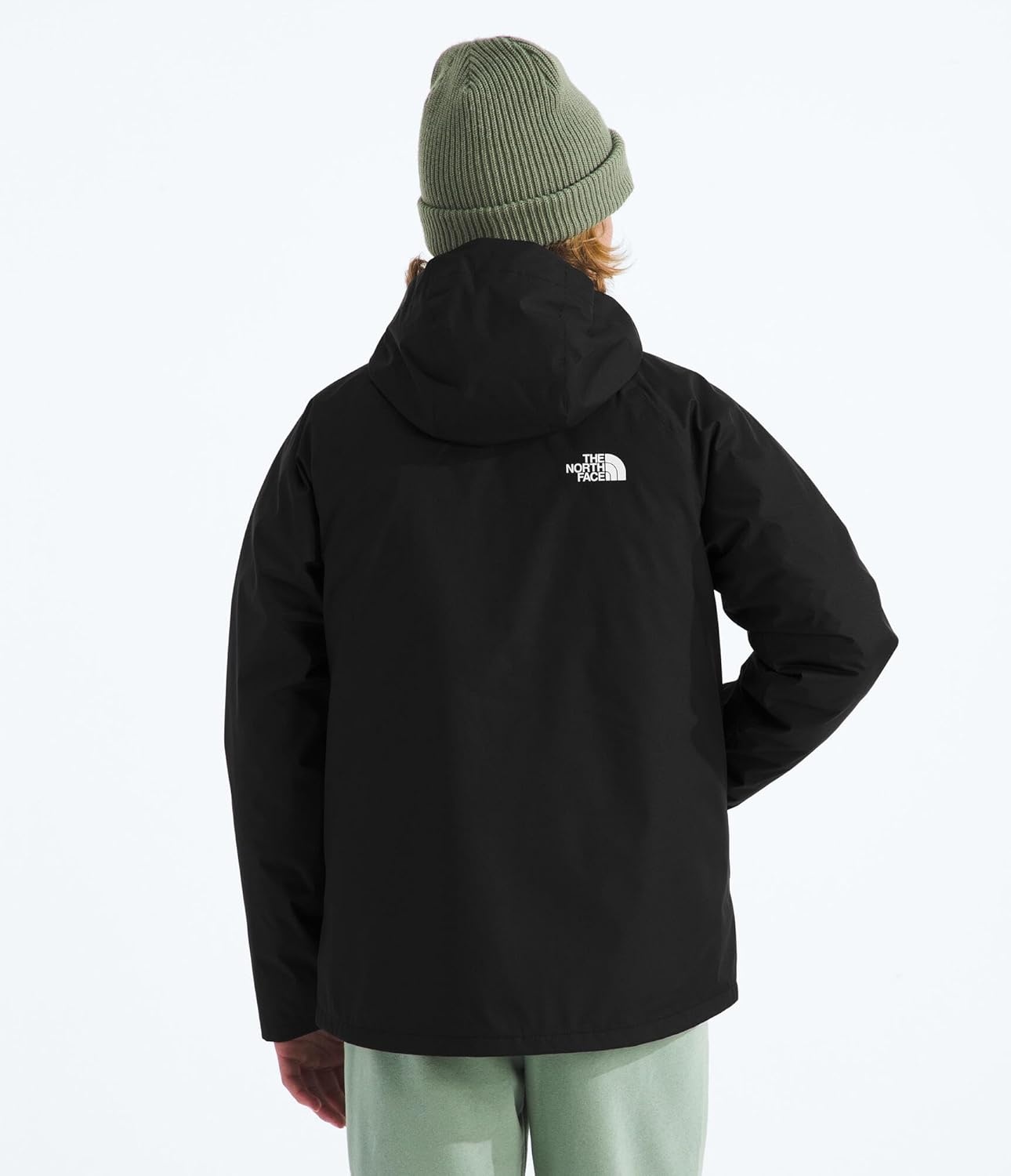 imageThe North Face Kids Perrito 4n1 Hooded Jacket 3 Piece Hood With Adjustable Elasticated Rainguard Reversible DesignTnf Black