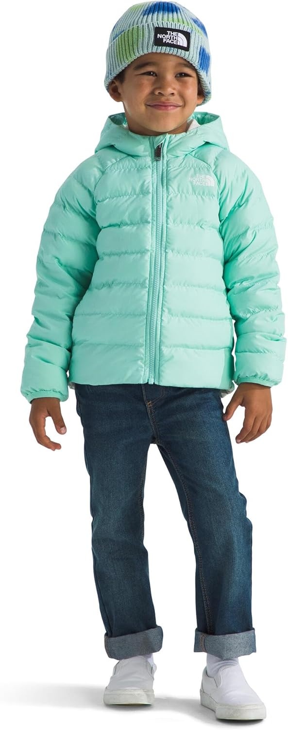 imageThe North Face Kids Reversible Perrito Insulated Hooded Jacket 2 in 1 Winter Coat for Boys amp Girls Water RepellentBright Foam
