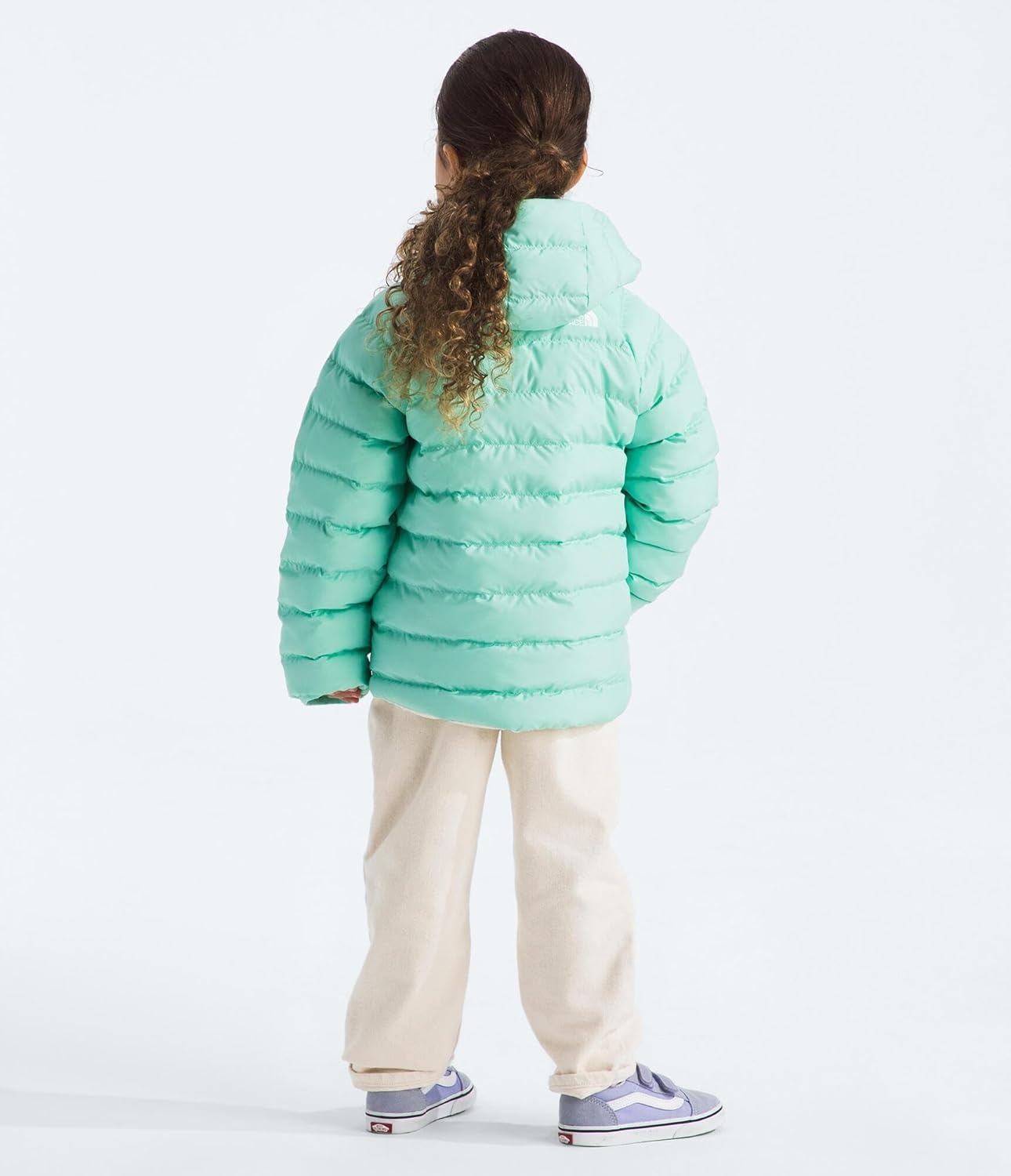 imageThe North Face Kids Reversible Perrito Insulated Hooded Jacket 2 in 1 Winter Coat for Boys amp Girls Water RepellentBright Foam
