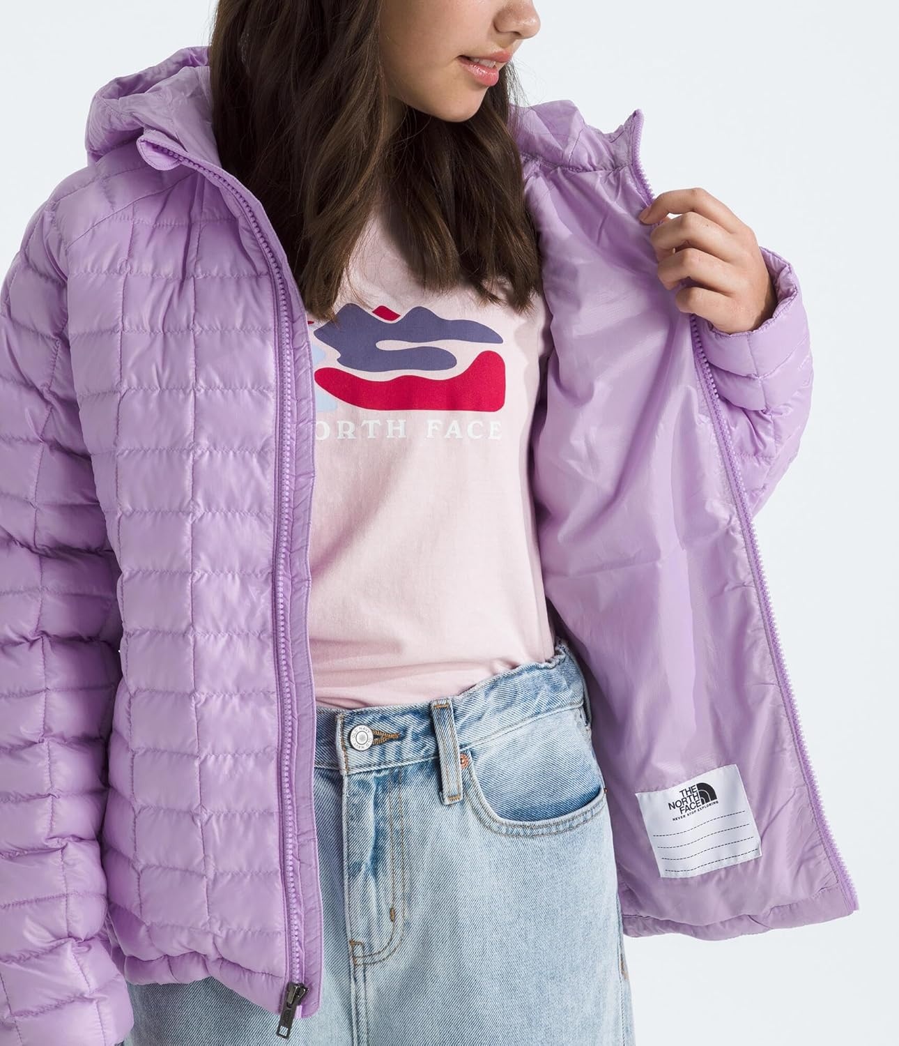 image:imageThe North Face Kids Thermoball Hooded JacketLite Lilac