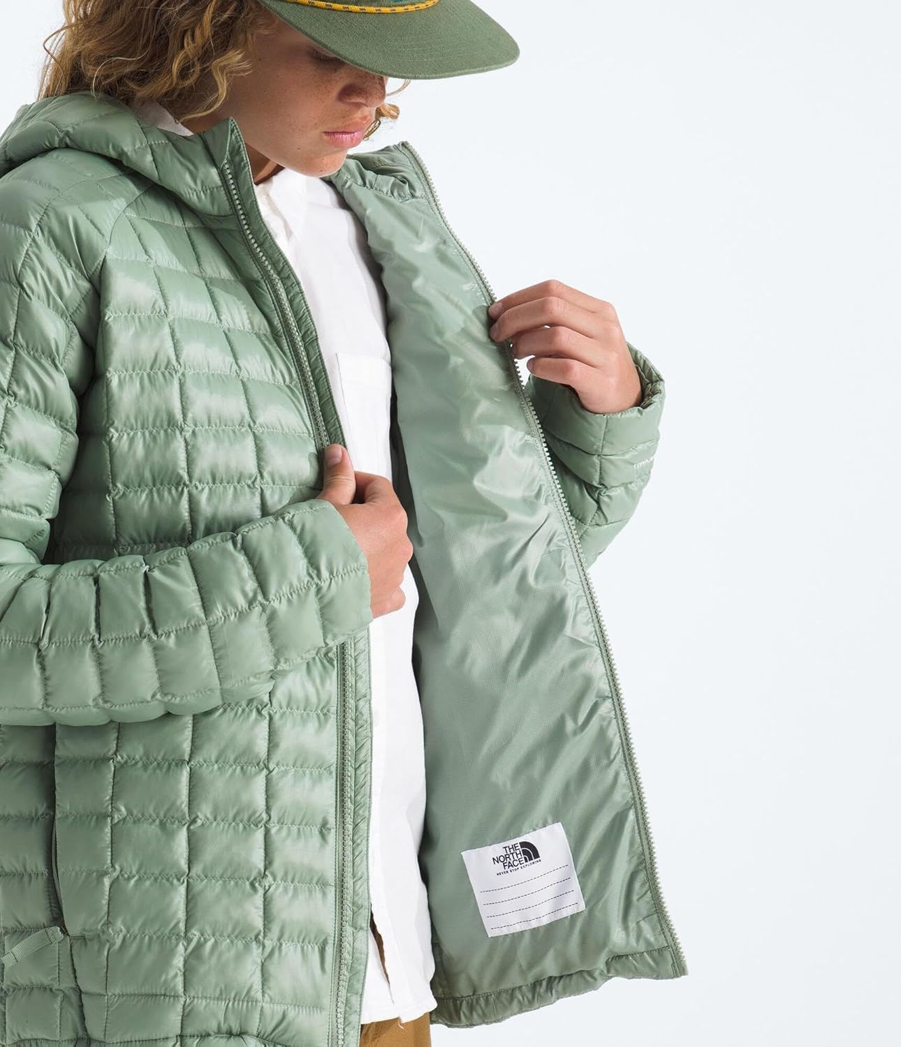 image:imageThe North Face Kids Thermoball Hooded JacketSlate Moss