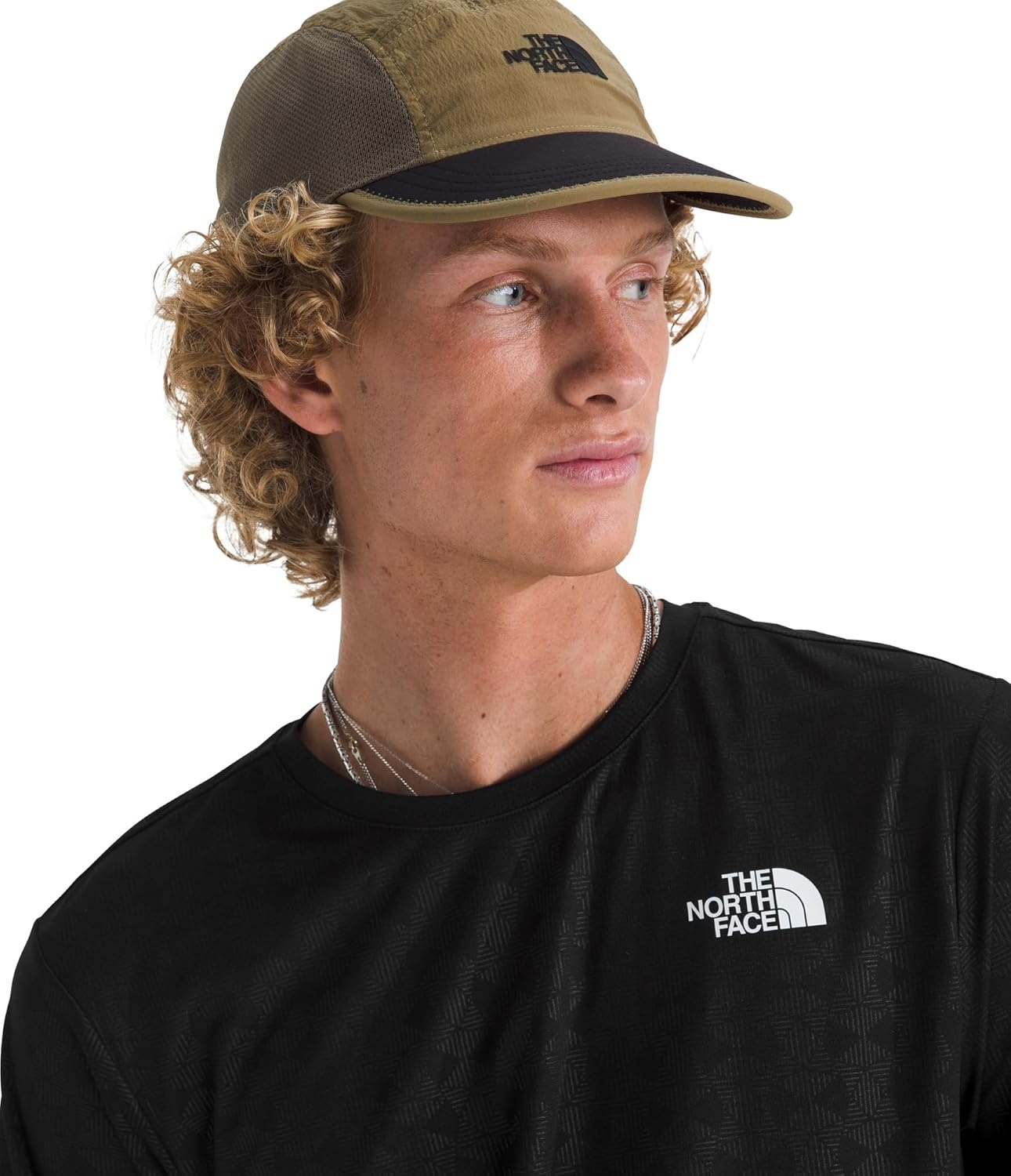 image:imageThe North Face Mens 247 Pentadome Embossed Short Sleeve Tee Regular Fit TShirt with MoistureWicking Flashdry TechTnf Black
