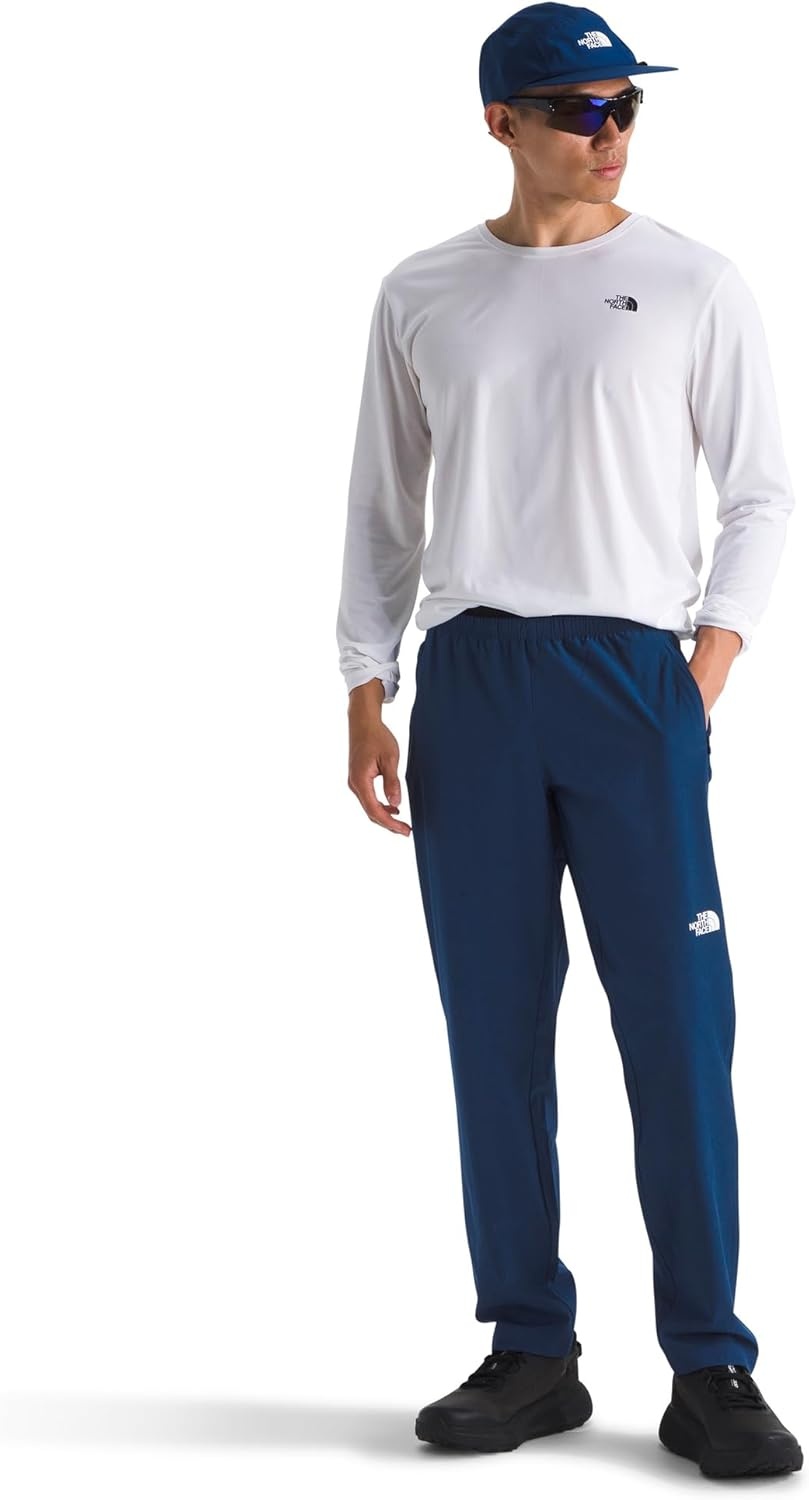 image:imageThe North Face Mens 247 Woven Jogger Lightweight Stretchy Pants Flashdry Technology Adjustable DrawcordEstate Blue