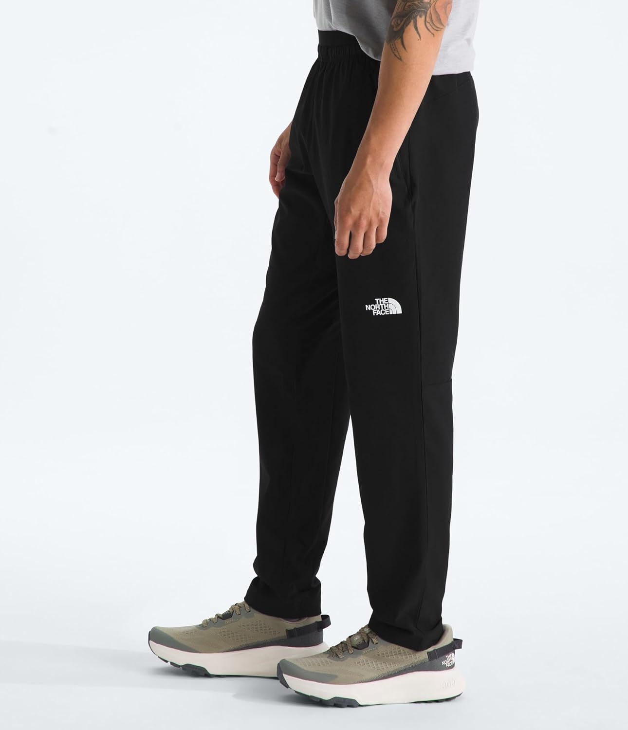 image:imageThe North Face Mens 247 Woven Jogger Lightweight Stretchy Pants Flashdry Technology Adjustable DrawcordTnf Black