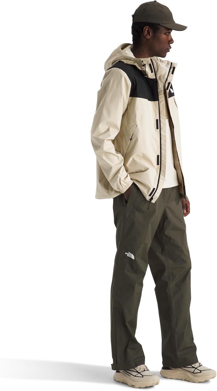 image:imageThe North Face Mens Antora Rain Pant Breathable amp Waterproof Hiking Pants Elastic Waistband Adjustable DrawcordNew Taupe Green