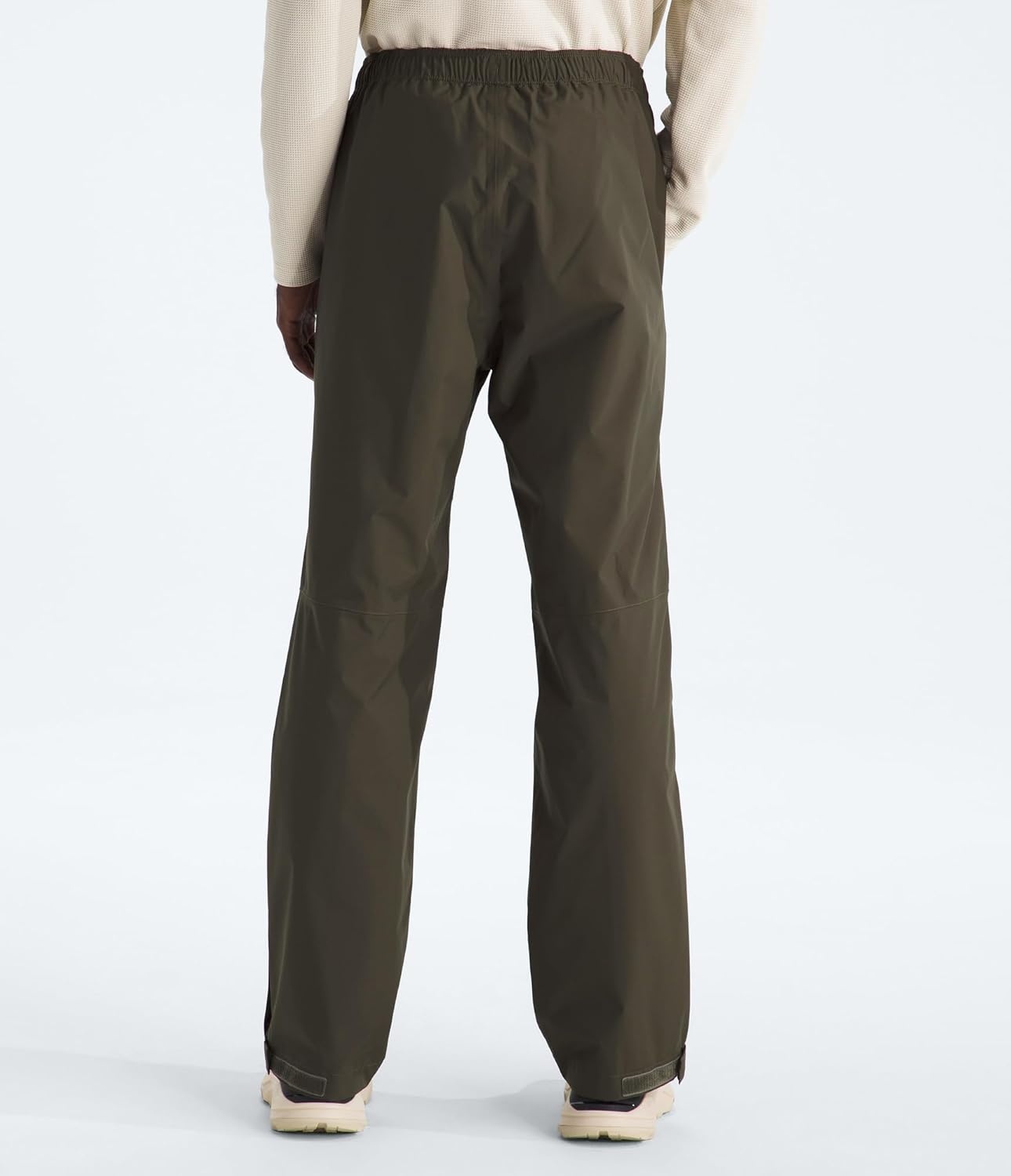 image:imageThe North Face Mens Antora Rain Pant Breathable amp Waterproof Hiking Pants Elastic Waistband Adjustable DrawcordNew Taupe Green