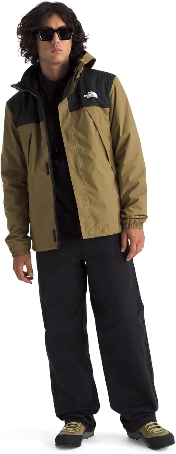 image:imageThe North Face Mens Antora Triclimate Jacket Waterproof Shell Warm Inner Fleece Layer Adjustable Hood With DrawcordCedarTnf Black