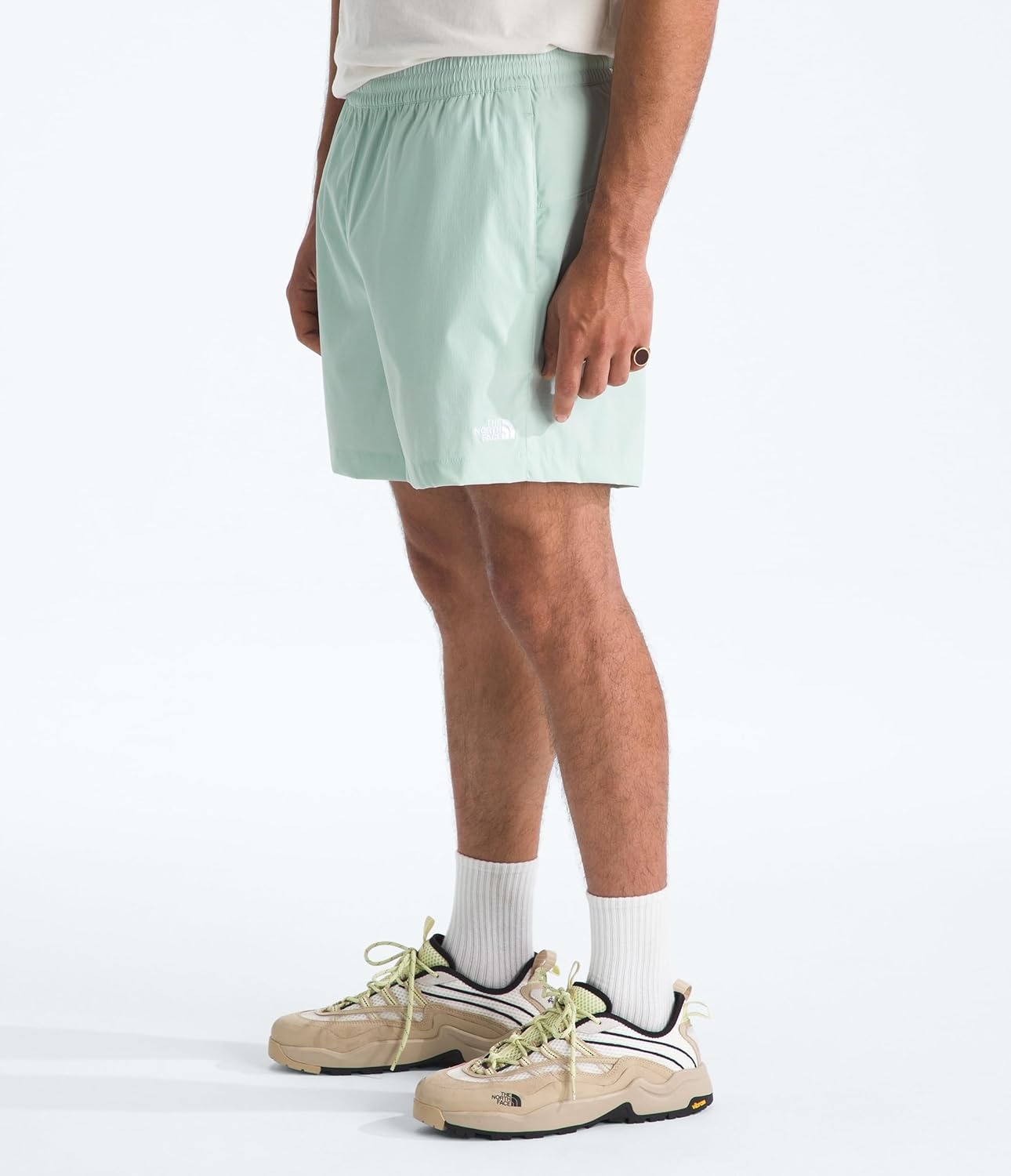 image:imageThe North Face Mens Class V Pathfinder WaterRepellent Pullon 5 Short Moisture Wicking Elastic WaistbandOpal Frost