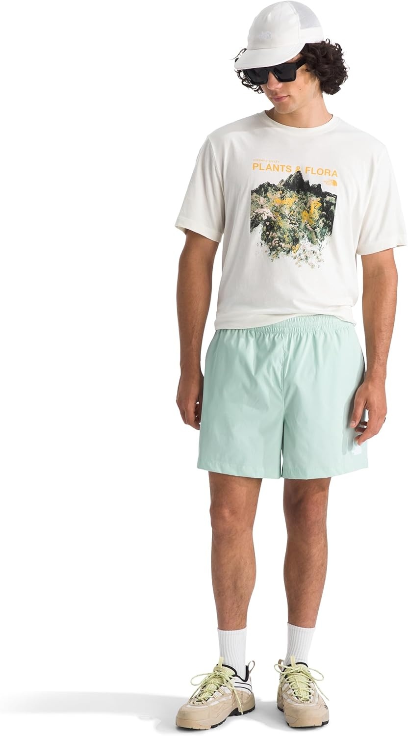 image:imageThe North Face Mens Class V Pathfinder WaterRepellent Pullon 5 Short Moisture Wicking Elastic WaistbandOpal Frost