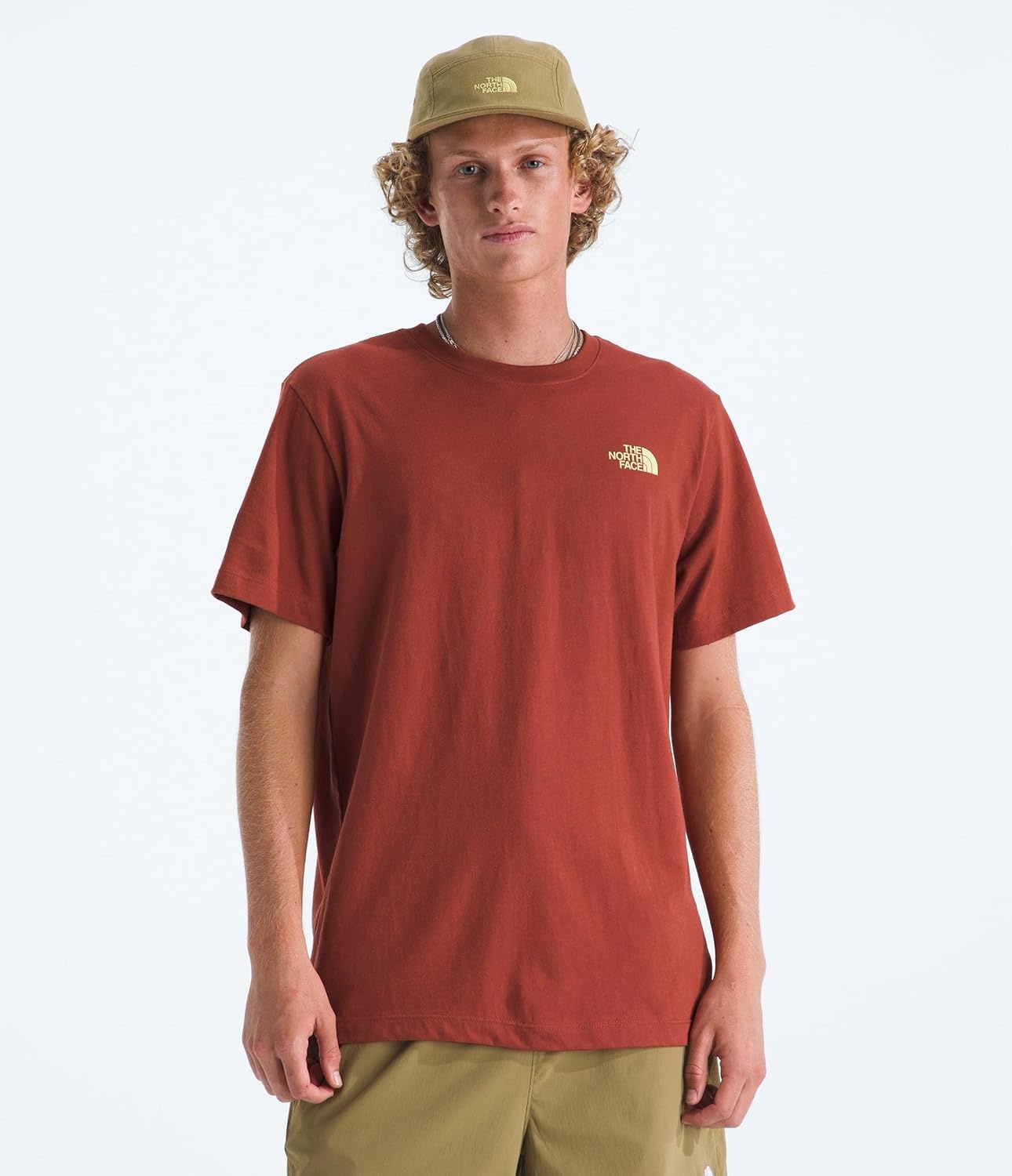 image:imageThe North Face Mens Escape the City ShortSleeve Tee Casual Stylish Graphic TShirt Regular Fit Soft Cotton FabricIron Clay