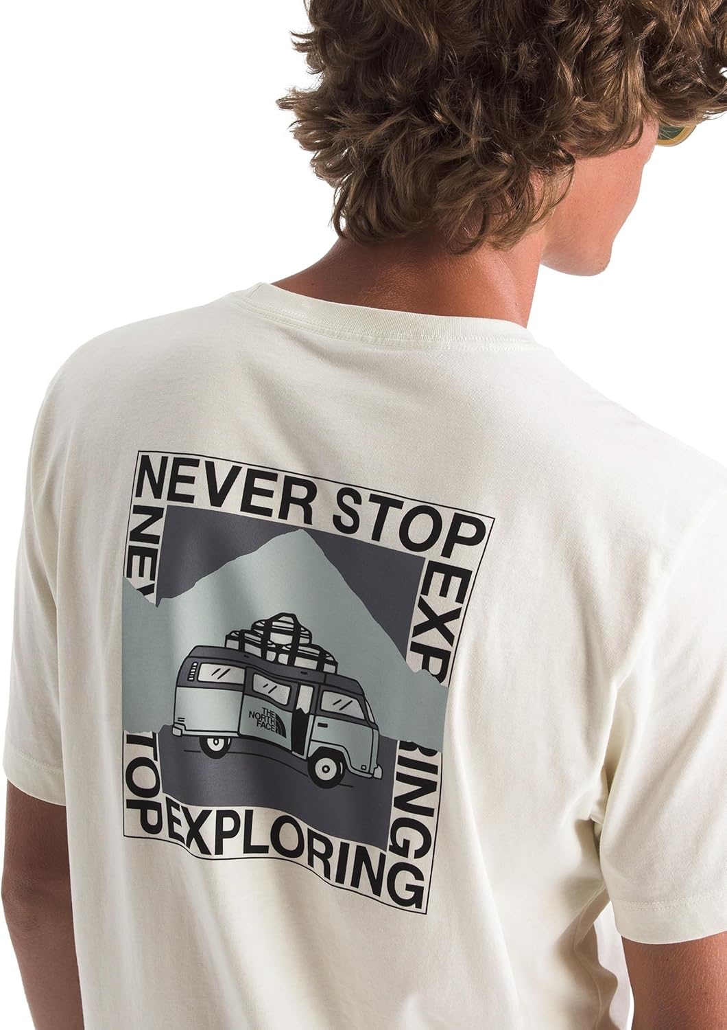 image:imageThe North Face Mens Escape the City ShortSleeve Tee Casual Stylish Graphic TShirt Regular Fit Soft Cotton FabricWhite Dune