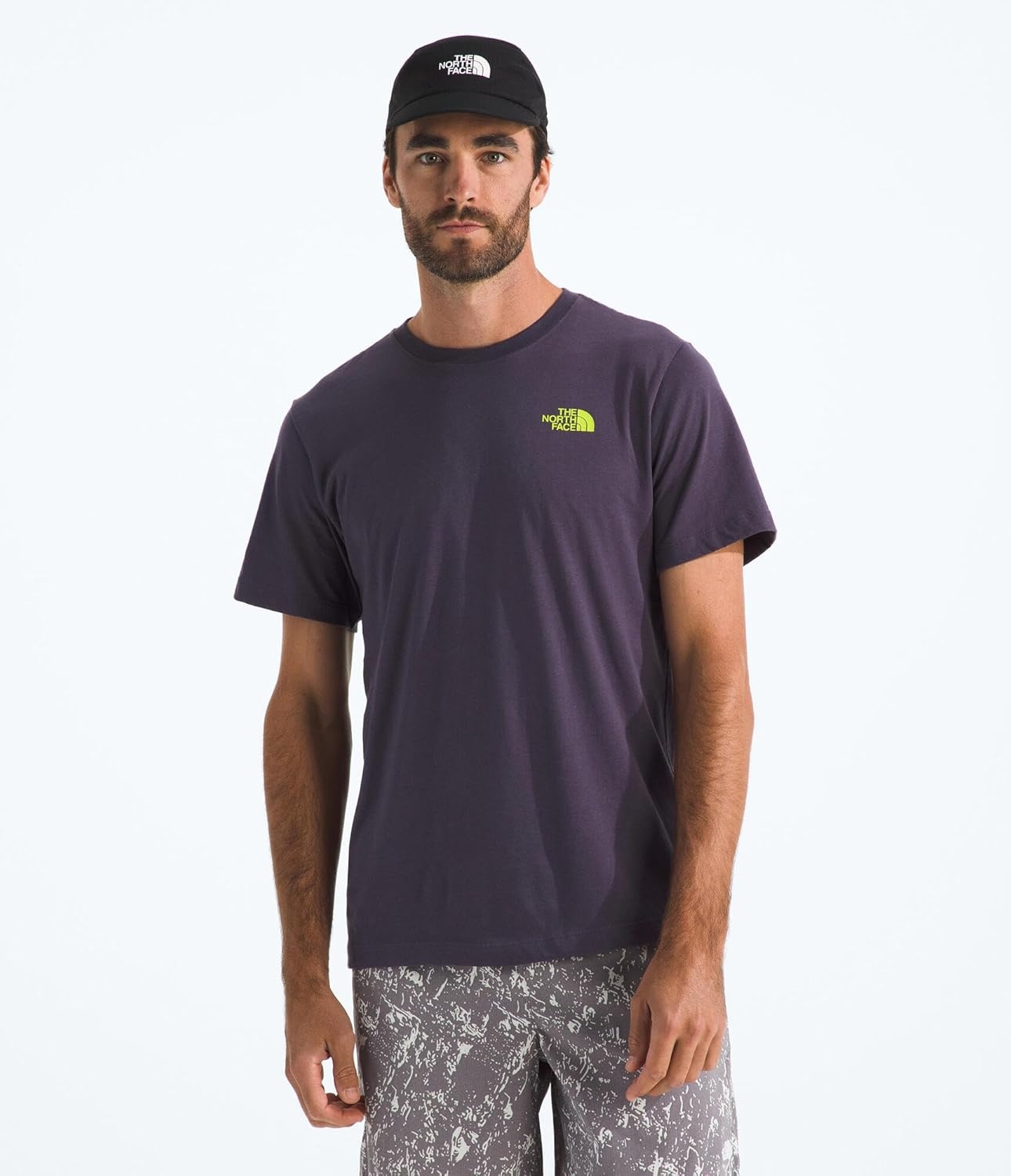 image:imageThe North Face Mens Mountain Scape ShortSleeve Tee Casual Stylish Graphic TShirt Regular Fit Soft Cotton FabricEndless Dusk