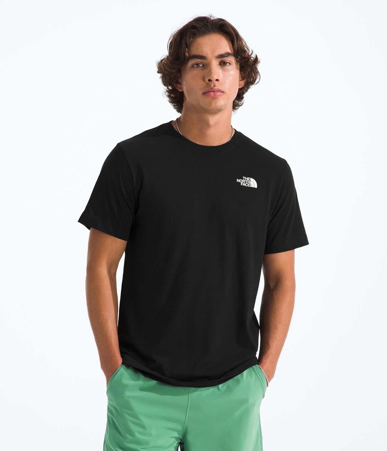 image:imageThe North Face Mens Never Stop Postcard ShortSleeve Tee Casual Stylish Graphic TShirt Regular Fit Soft Cotton FabricTnf Black