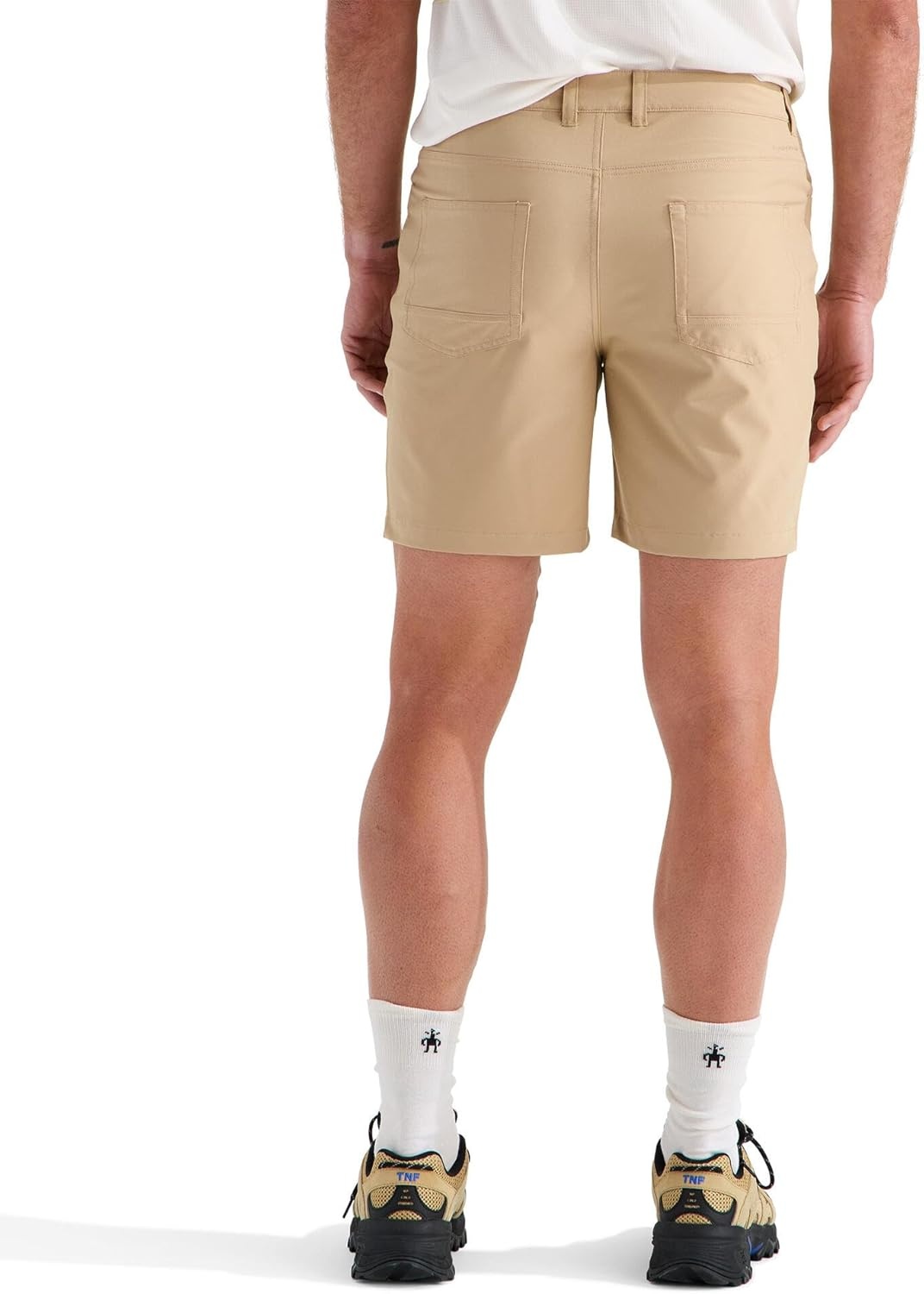 image:imageThe North Face Mens Paramount 7 Short Moisture Wicking Hiking Shorts Water Repellent Finish Belt Loops 5 PocketsKhaki Stone