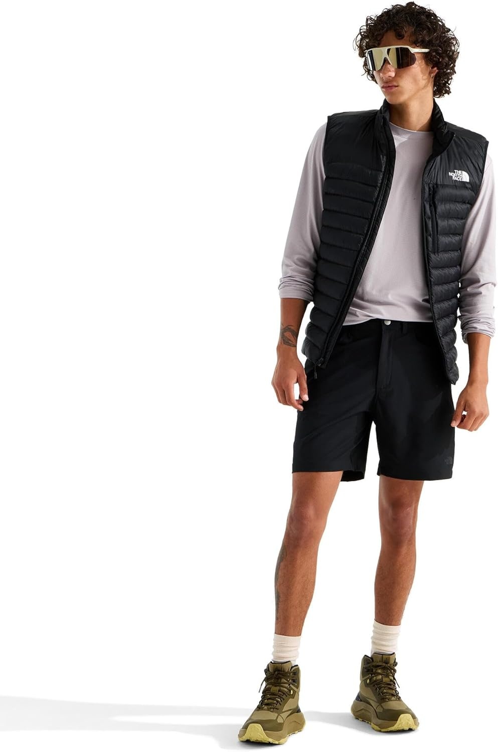 image:imageThe North Face Mens Paramount 7 Short Moisture Wicking Hiking Shorts Water Repellent Finish Belt Loops 5 PocketsTnf Black