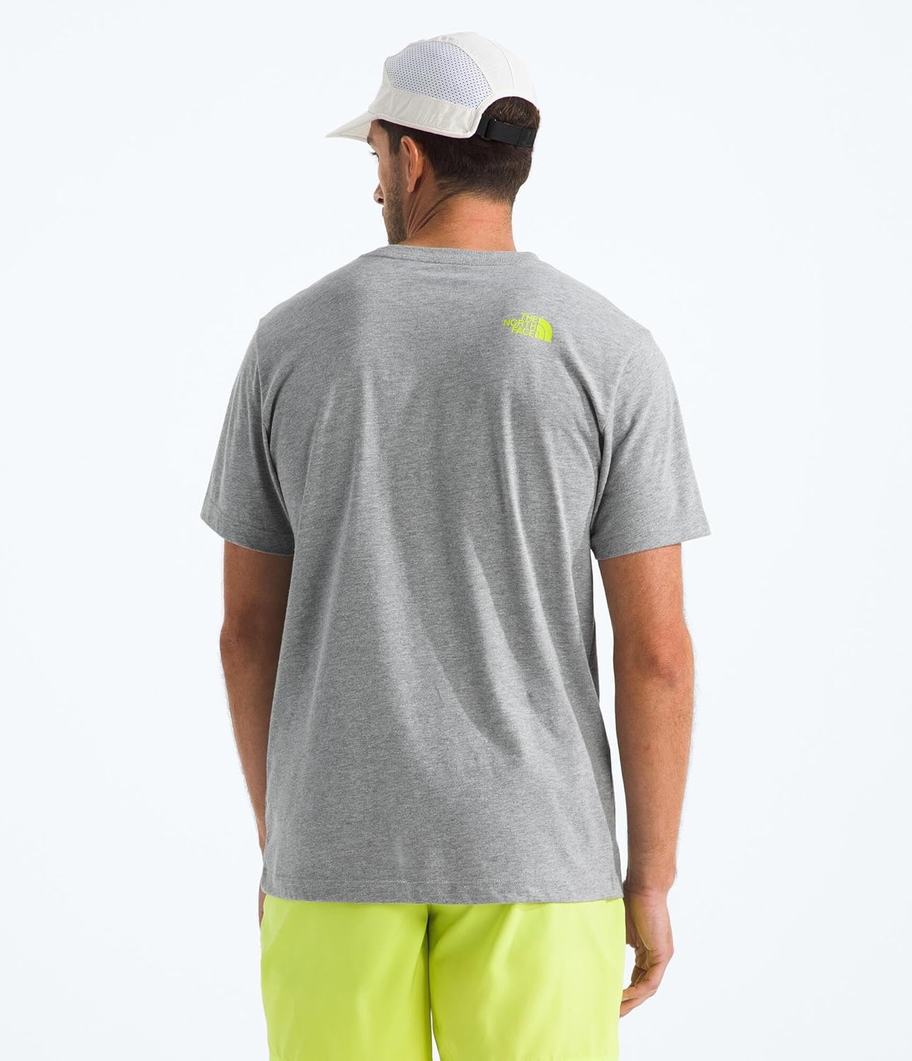 image:imageThe North Face Mens Since 66 ShortSleeve Tee Casual Stylish Graphic TShirt Regular Fit Soft FabricTnf Pale Grey HeatherFizz Lime