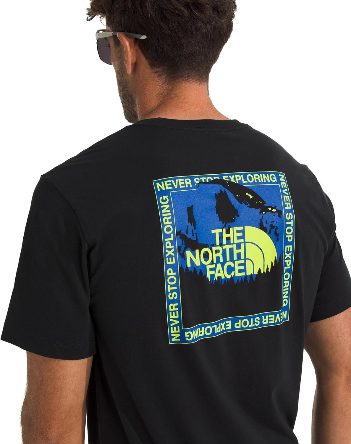image:imageThe North Face Mens Stay Exploring ShortSleeve Tee Casual Graphic TShirt Regular Fit Soft Cotton FabricTnf Black