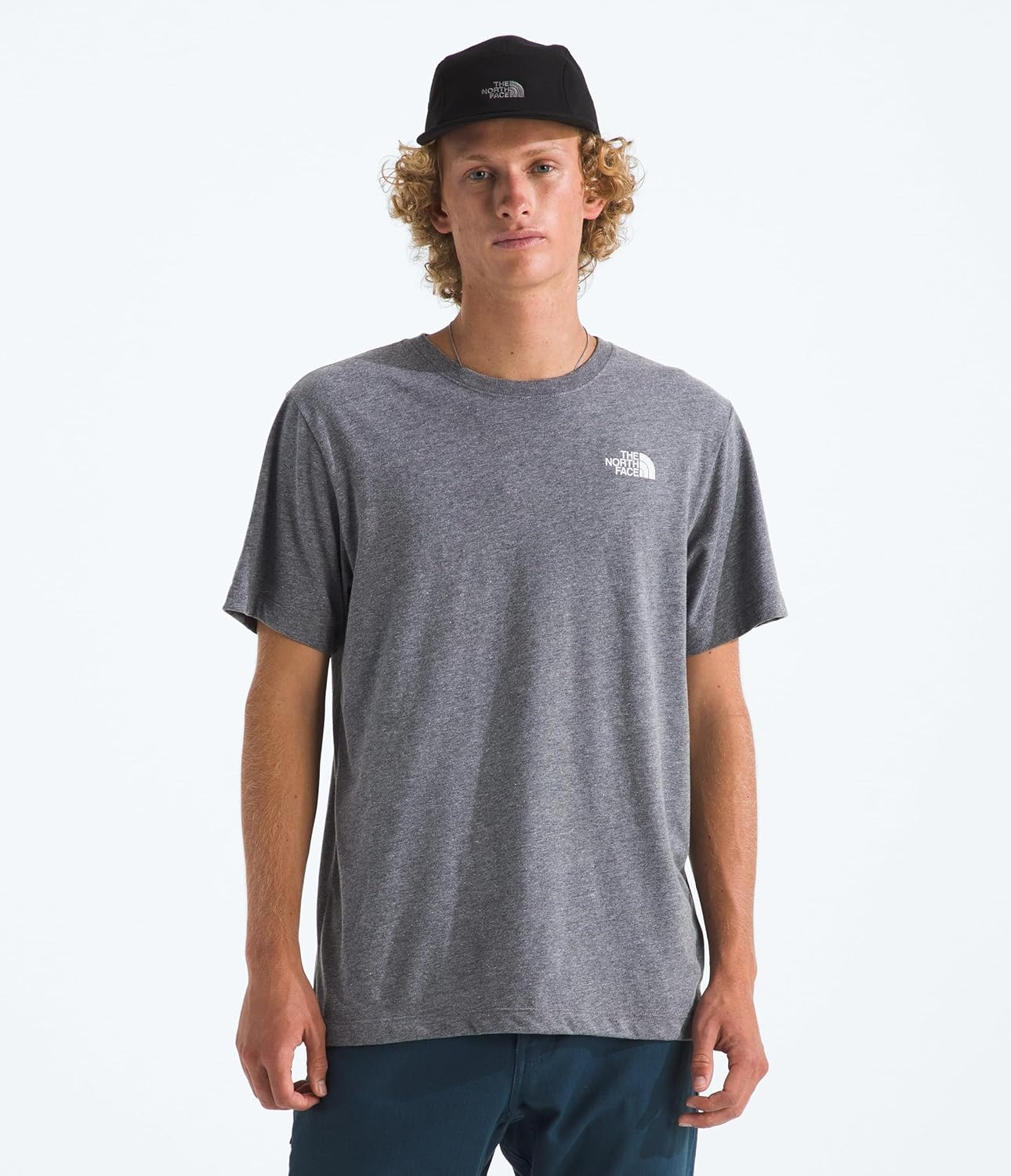 image:imageThe North Face Mens Sunlit Summit Short Sleeve Tee Casual Stylish Graphic TShirt Regular Fit Soft Cotton FabricTnf Mid Grey Heather
