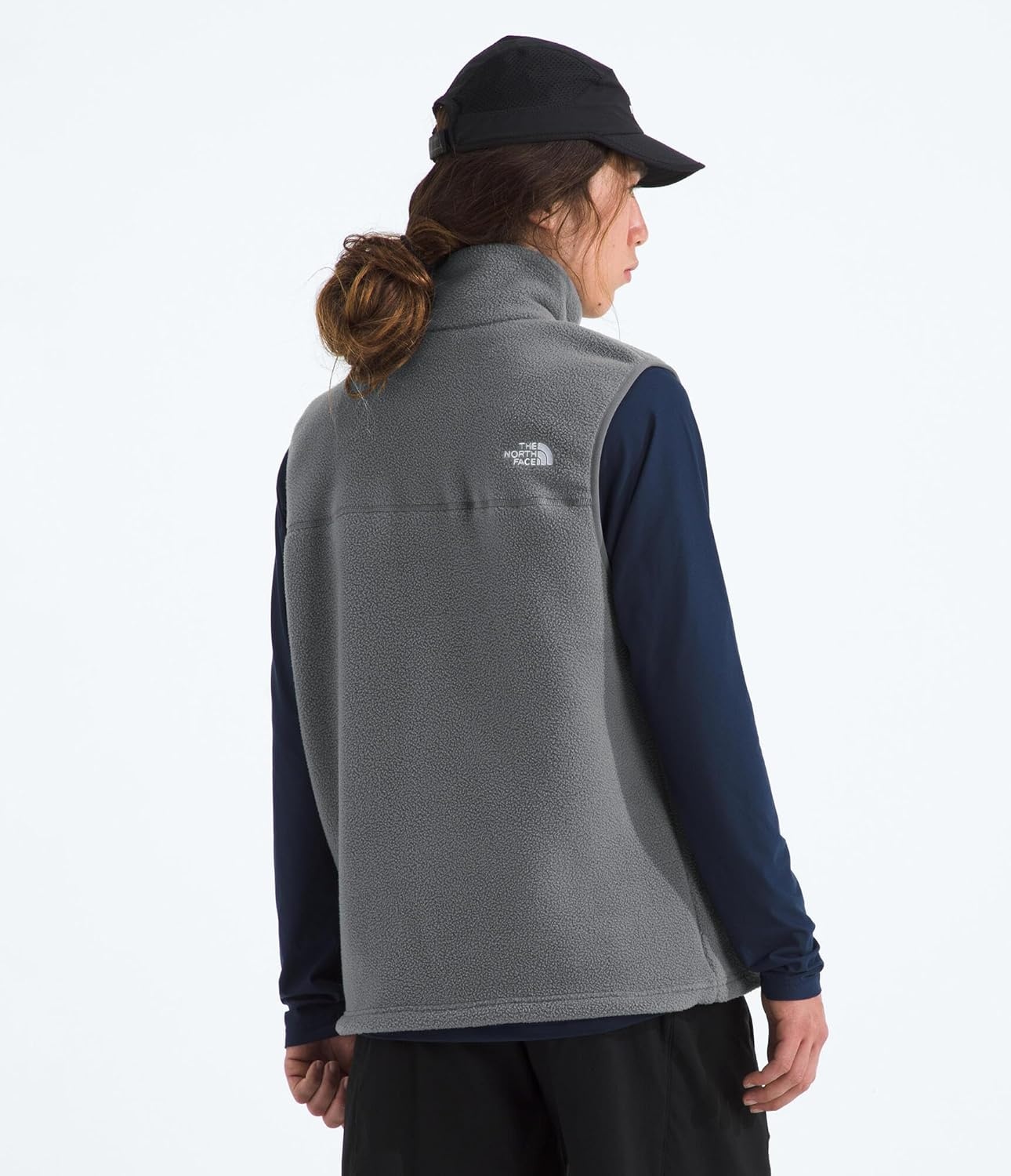 image:imageThe North Face Mens Yumiori Vest Lightweight Fleece Zip Up With Stretch Binding Internal Cinch Cord amp Secure Zip PocketsSmoked Pearl