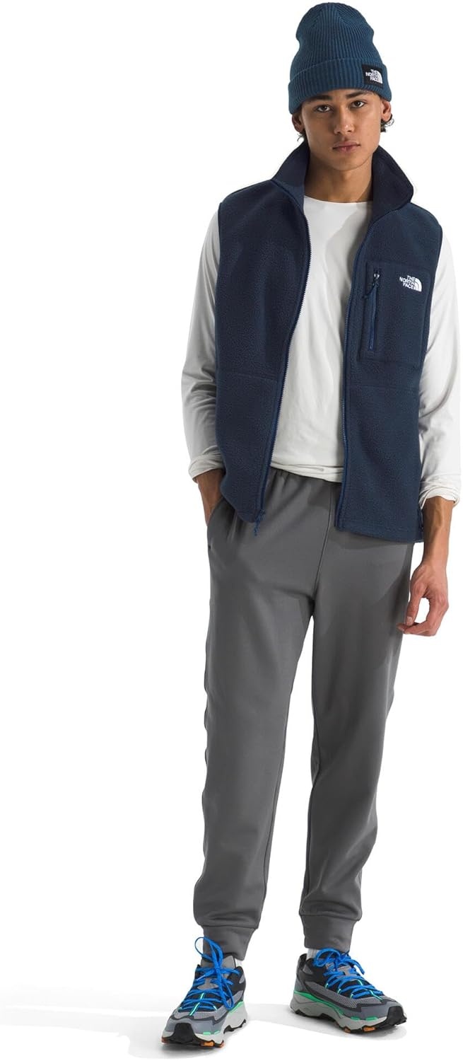 image:imageThe North Face Mens Yumiori Vest Lightweight Fleece Zip Up With Stretch Binding Internal Cinch Cord amp Secure Zip PocketsSummit NavyEstate Blue