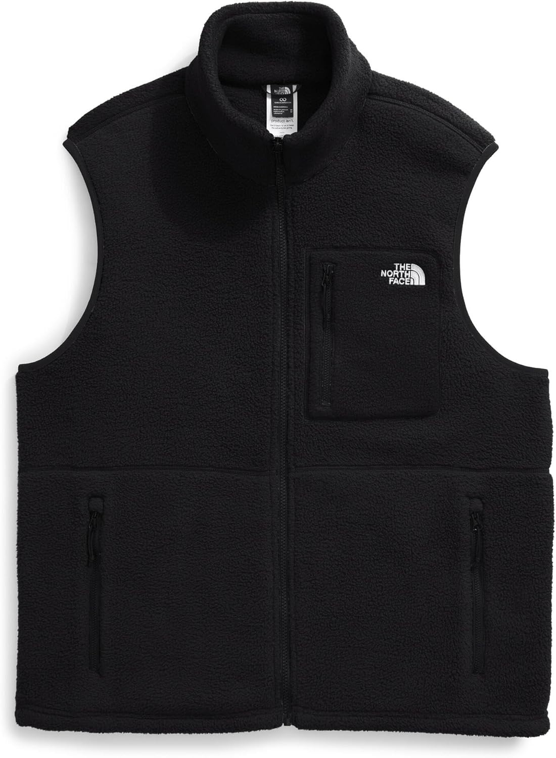 image:imageThe North Face Mens Yumiori Vest Lightweight Fleece Zip Up With Stretch Binding Internal Cinch Cord amp Secure Zip PocketsTnf Black