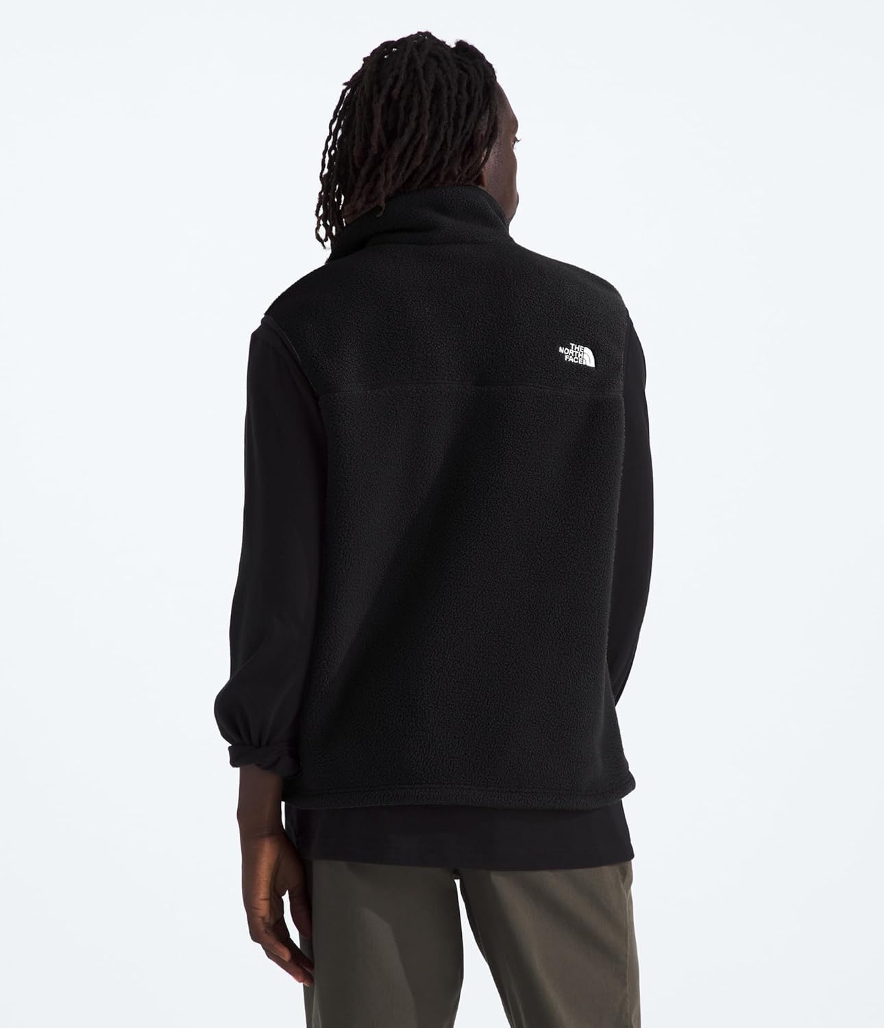 image:imageThe North Face Mens Yumiori Vest Lightweight Fleece Zip Up With Stretch Binding Internal Cinch Cord amp Secure Zip PocketsTnf Black