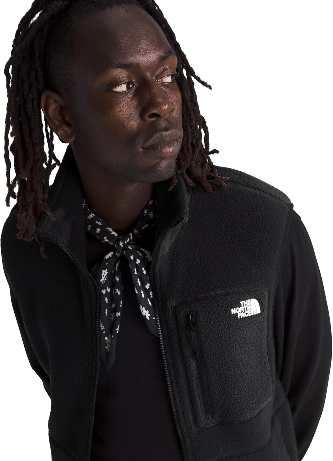 image:imageThe North Face Mens Yumiori Vest Lightweight Fleece Zip Up With Stretch Binding Internal Cinch Cord amp Secure Zip PocketsTnf Black