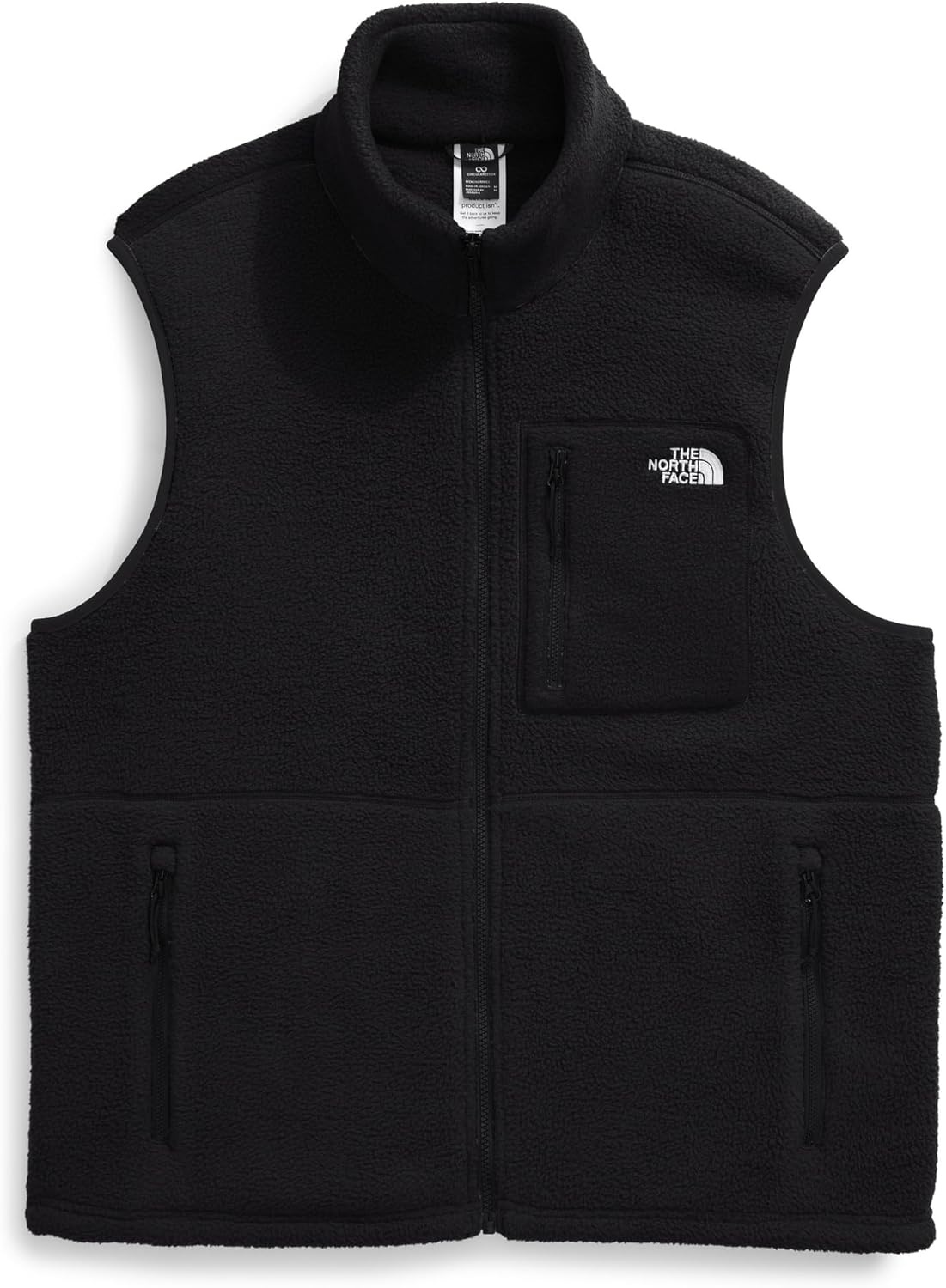 image:imageThe North Face Mens Yumiori Vest Lightweight Fleece Zip Up With Stretch Binding Internal Cinch Cord amp Secure Zip PocketsTnf Black
