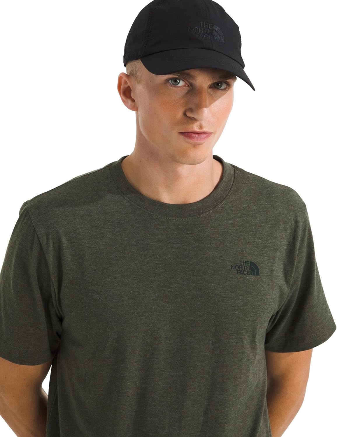 image:imageThe North Face SS TriBlend TeeNew Taupe Green White Heather