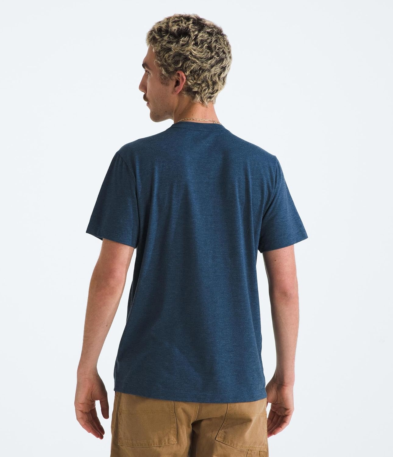 image:imageThe North Face SS TriBlend TeeShady Blue White Heather