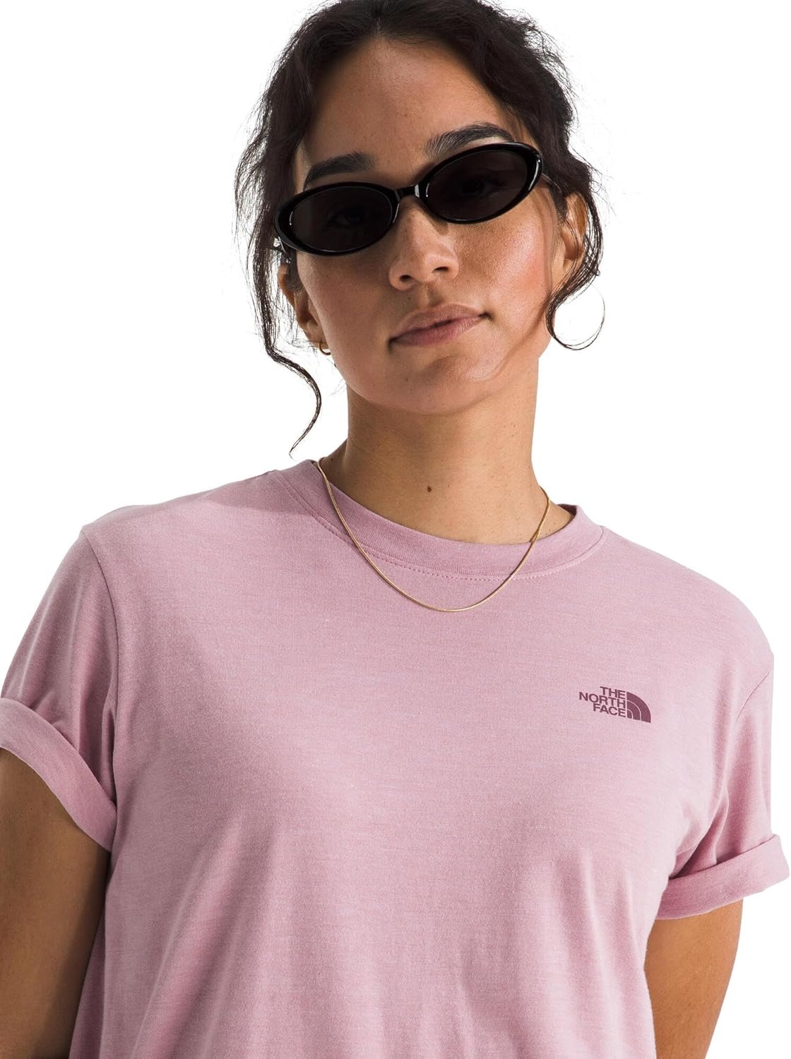 image:imageThe North Face Short Sleeve TriBlend TeeHushed Lavender White Heather