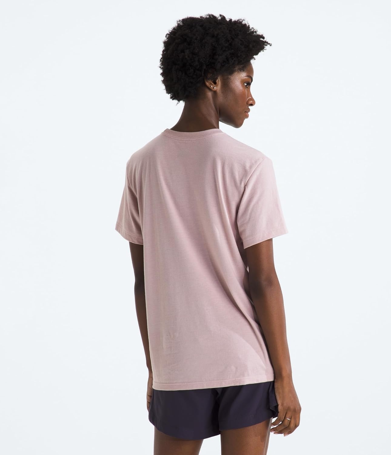 image:imageThe North Face Short Sleeve TriBlend TeeMetal Pink White Heather