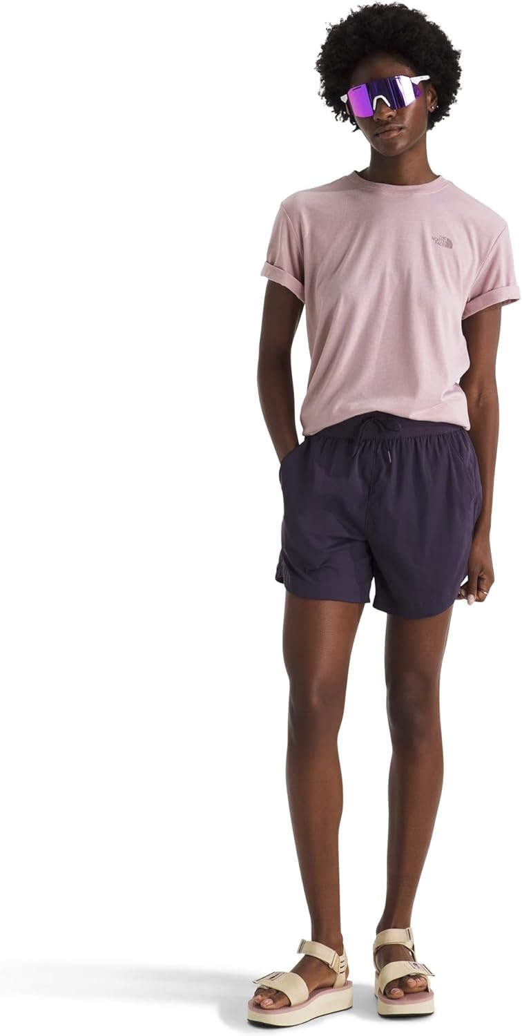 image:imageThe North Face Short Sleeve TriBlend TeeMetal Pink White Heather