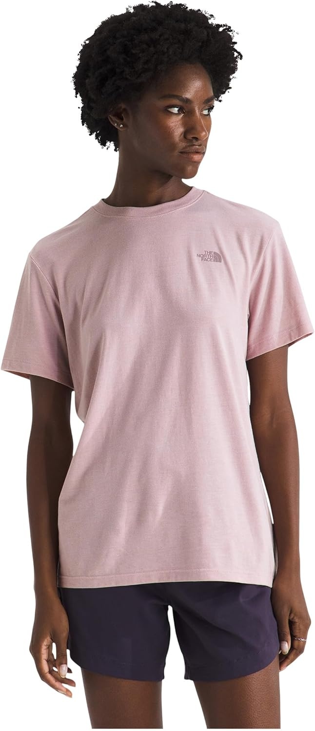image:imageThe North Face Short Sleeve TriBlend TeeMetal Pink White Heather