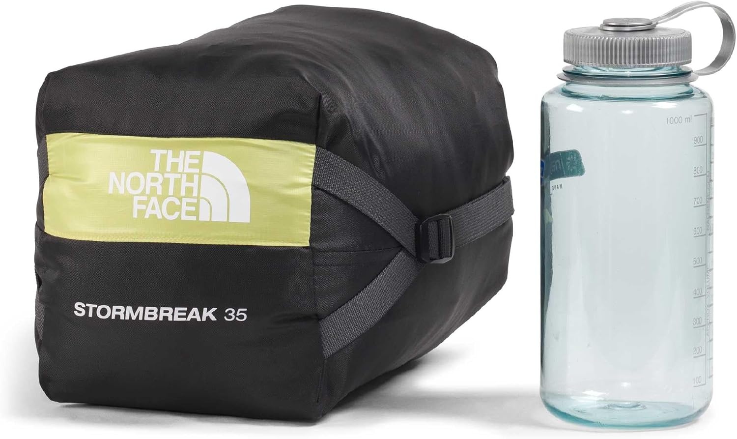 image:imageThe North Face SleepingBags Stormbreak 35F 17C Backpacking Sleeping Bag Water Repellent Fully Insulated Includes Stuff SackPearFrost Grey