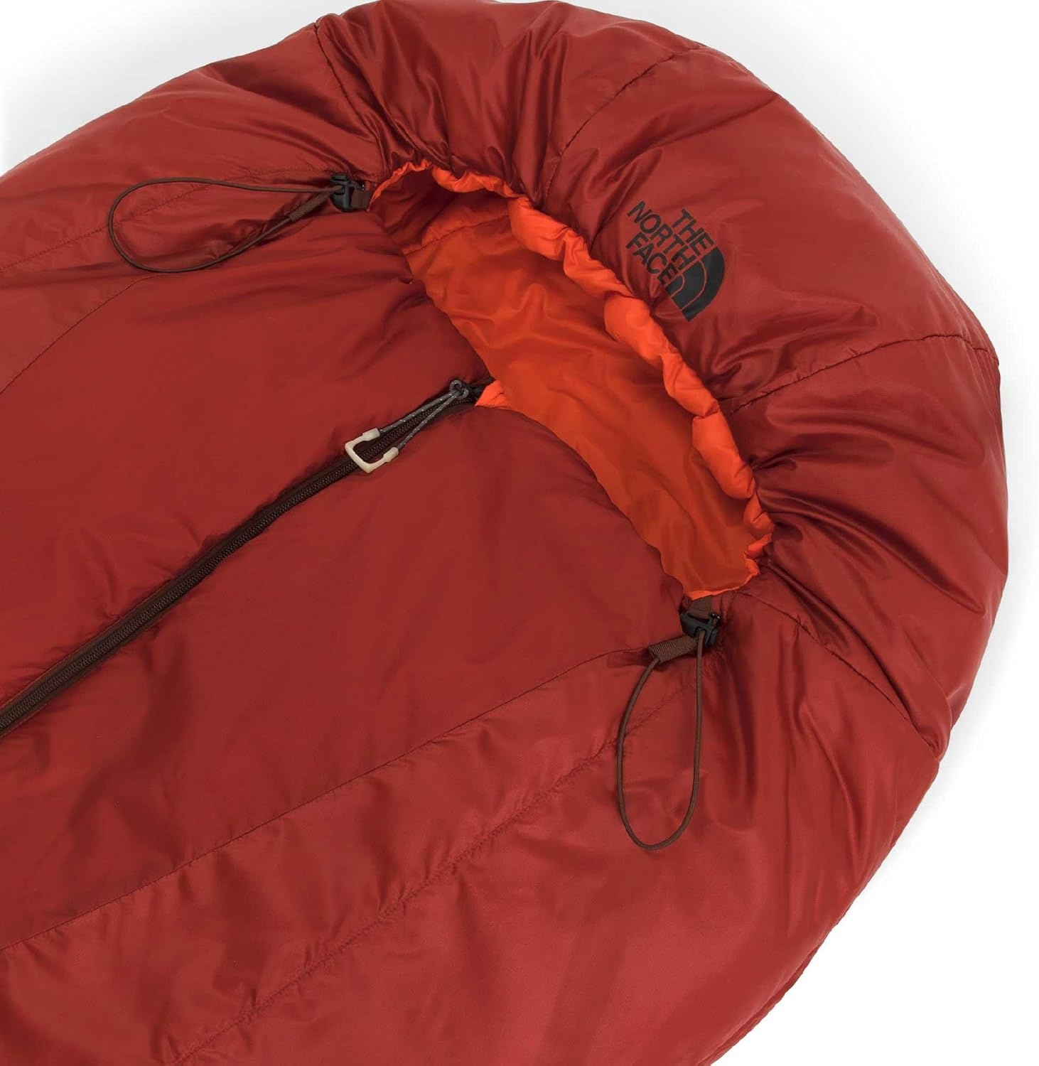 image:imageThe North Face SleepingBags Stormbreak 50F 10C Backpacking Sleeping Bag Water Repellent Fully Insulated Includes Stuff SackIron ClayLava Red