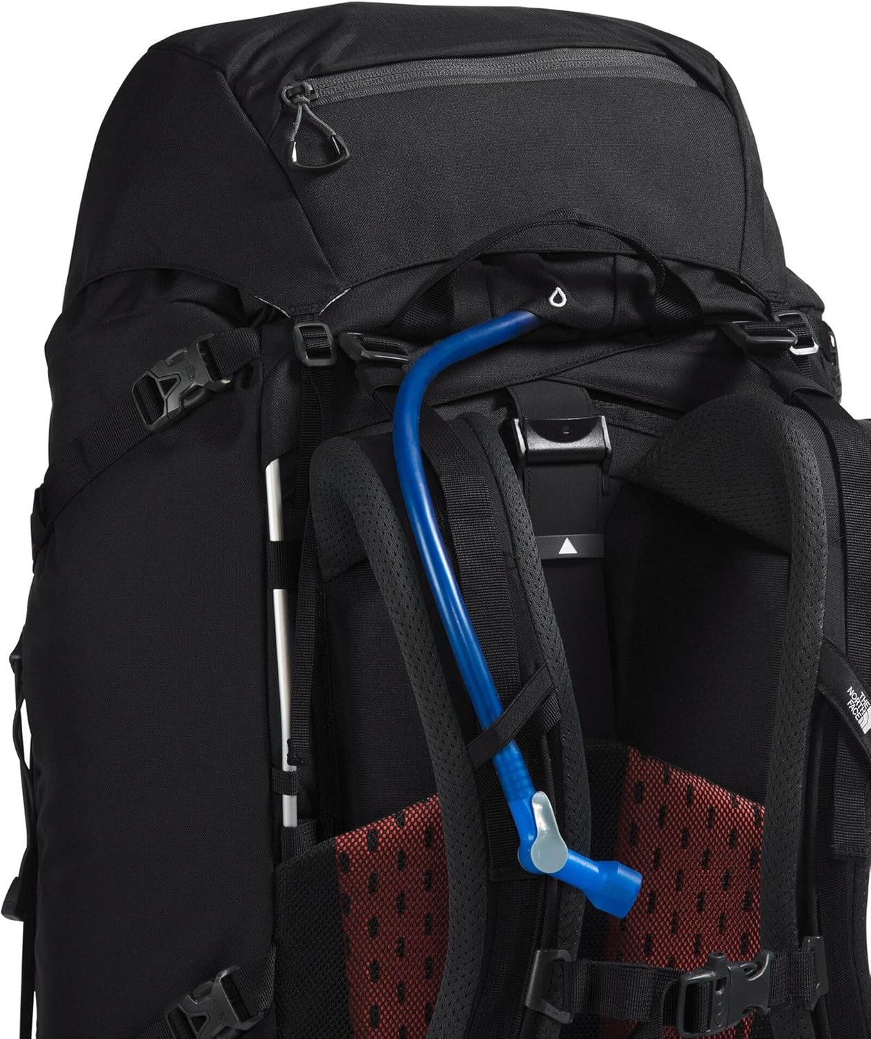 imageThe North Face Terra 65 Backpack Unisex Hiking Pack CinchTop Opening with Zipper Pole amp Ice Axe Attachments TNF BlackAsphalt GreyNPF LargeXLargeTnf BlackAsphalt Greynpf