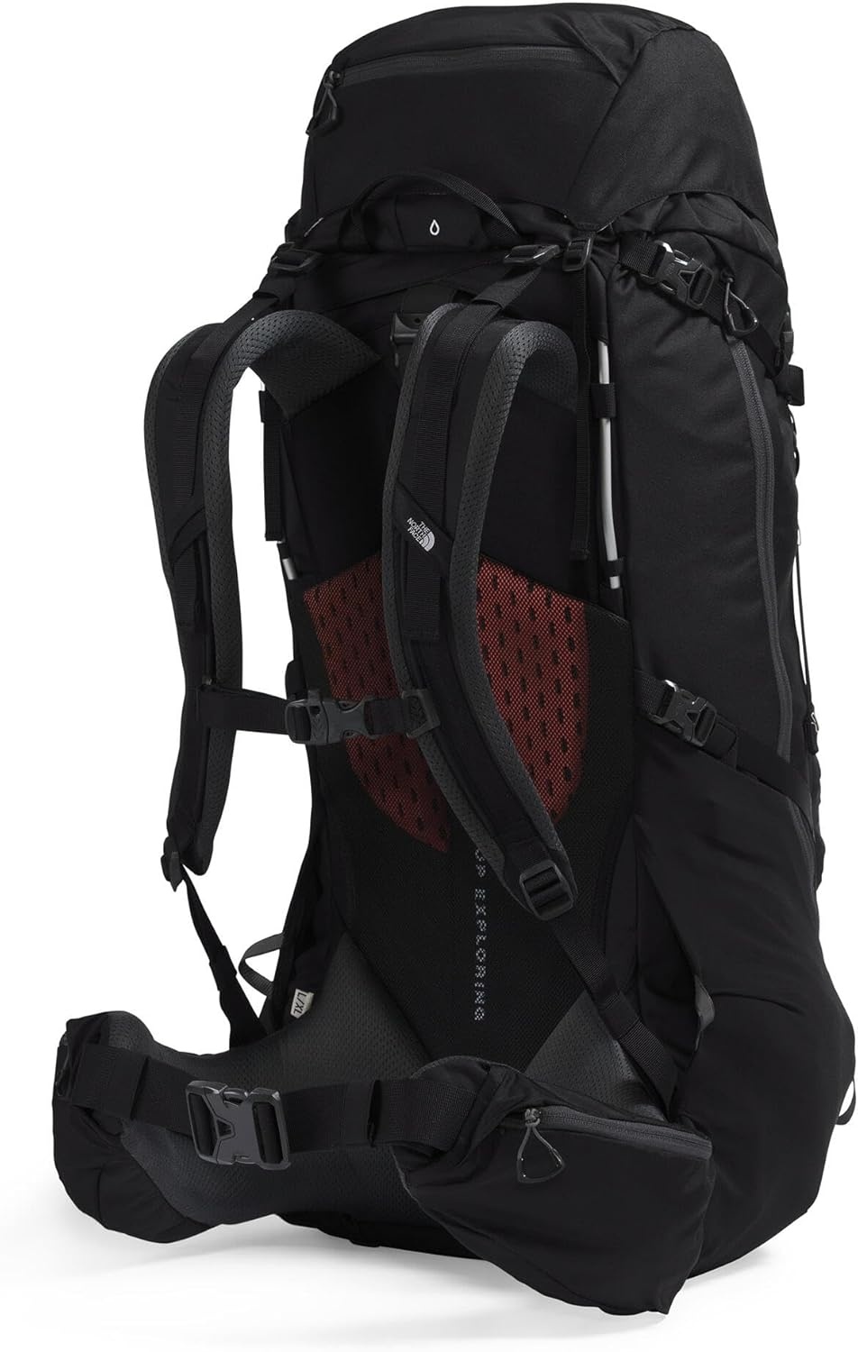 imageThe North Face Terra 65 Backpack Unisex Hiking Pack CinchTop Opening with Zipper Pole amp Ice Axe Attachments TNF BlackAsphalt GreyNPF LargeXLargeTnf BlackAsphalt Greynpf