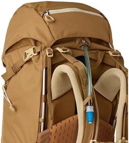 imageThe North Face Terra 65 Backpack Unisex Hiking Pack CinchTop Opening with Zipper Pole amp Ice Axe Attachments TNF BlackAsphalt GreyNPF LargeXLargeUtility BrownKhaki Stone