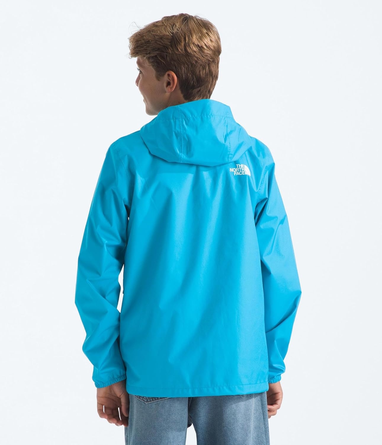 imageThe North Face Unisex Kids Zipline Rain Jacket Waterproof Rain Coat Secure Zip Pockets Weather Ready HoodMeridian Blue
