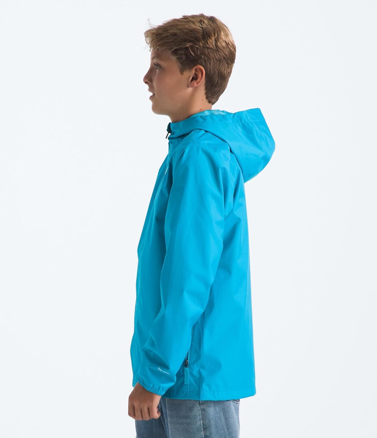imageThe North Face Unisex Kids Zipline Rain Jacket Waterproof Rain Coat Secure Zip Pockets Weather Ready HoodMeridian Blue