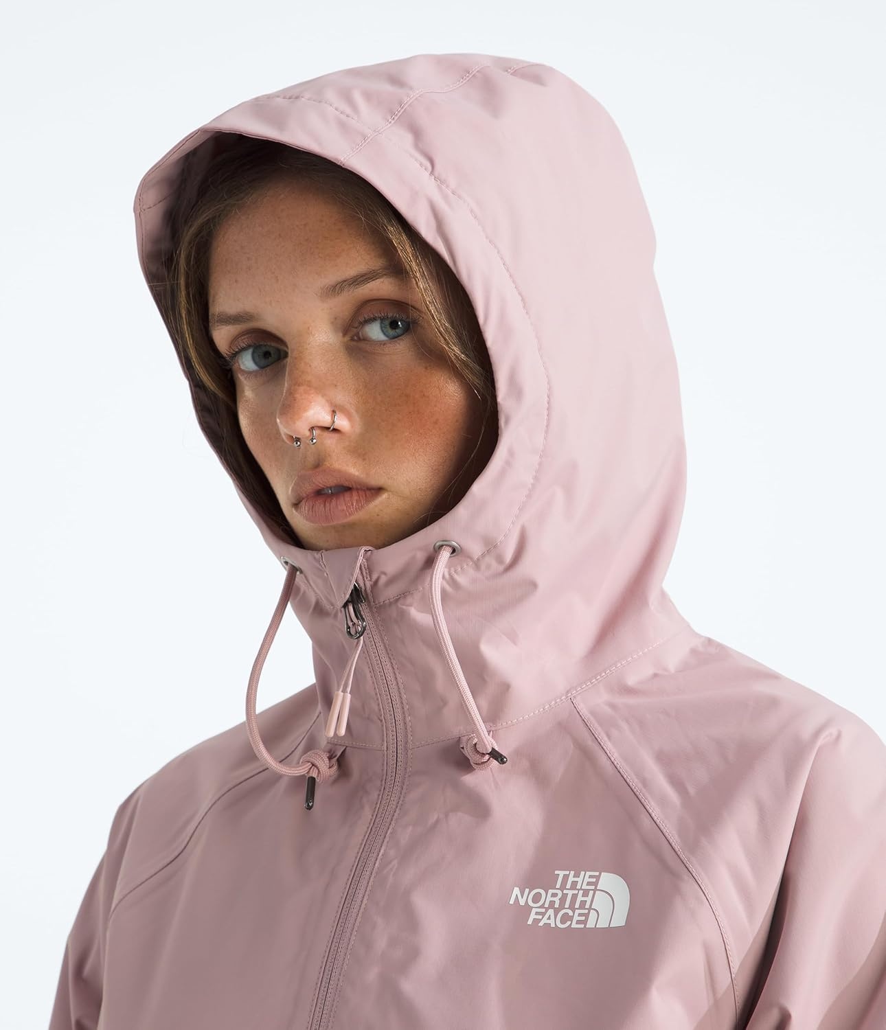 image:imageThe North Face Womens Antora Rain Hoodie Standard amp Plus SizeMetal Pink