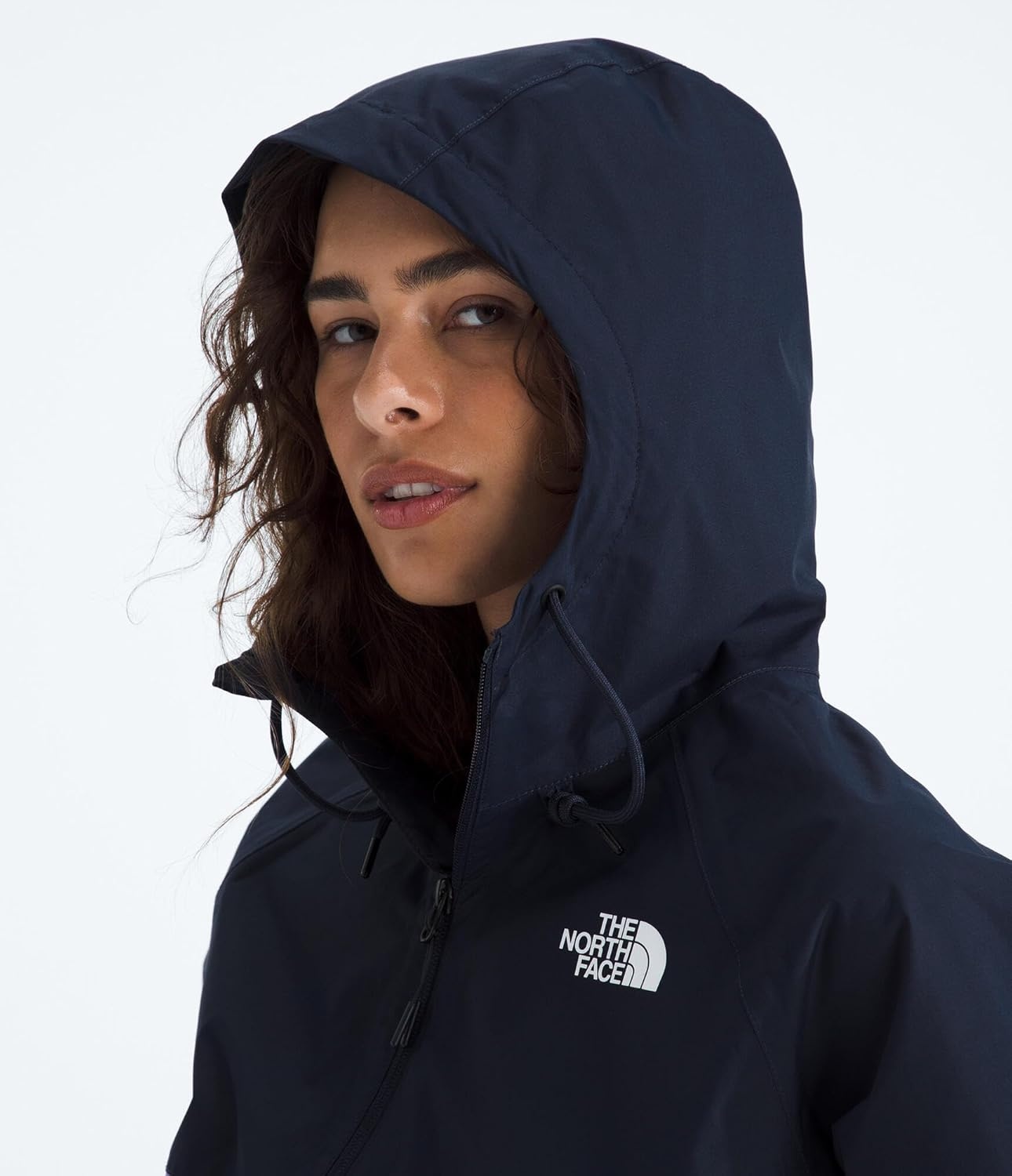 image:imageThe North Face Womens Antora Rain Hoodie Standard amp Plus SizePeriwinkle GlowSummit Navy
