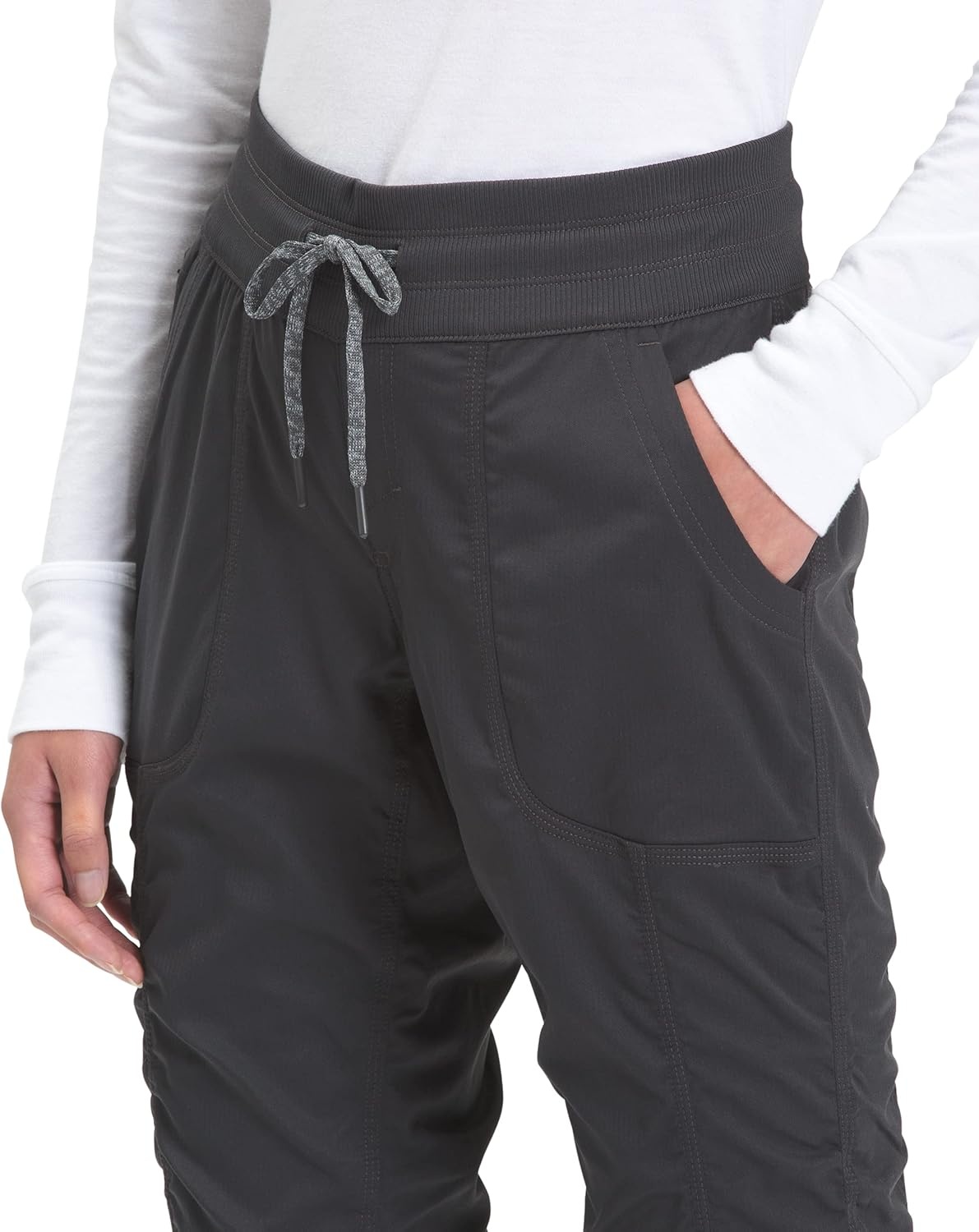 image:imageThe North Face Womens Aphrodite 20 Capri Moisture Wicking Water Repellent Finish UPF 40 ProtectionAsphalt Grey