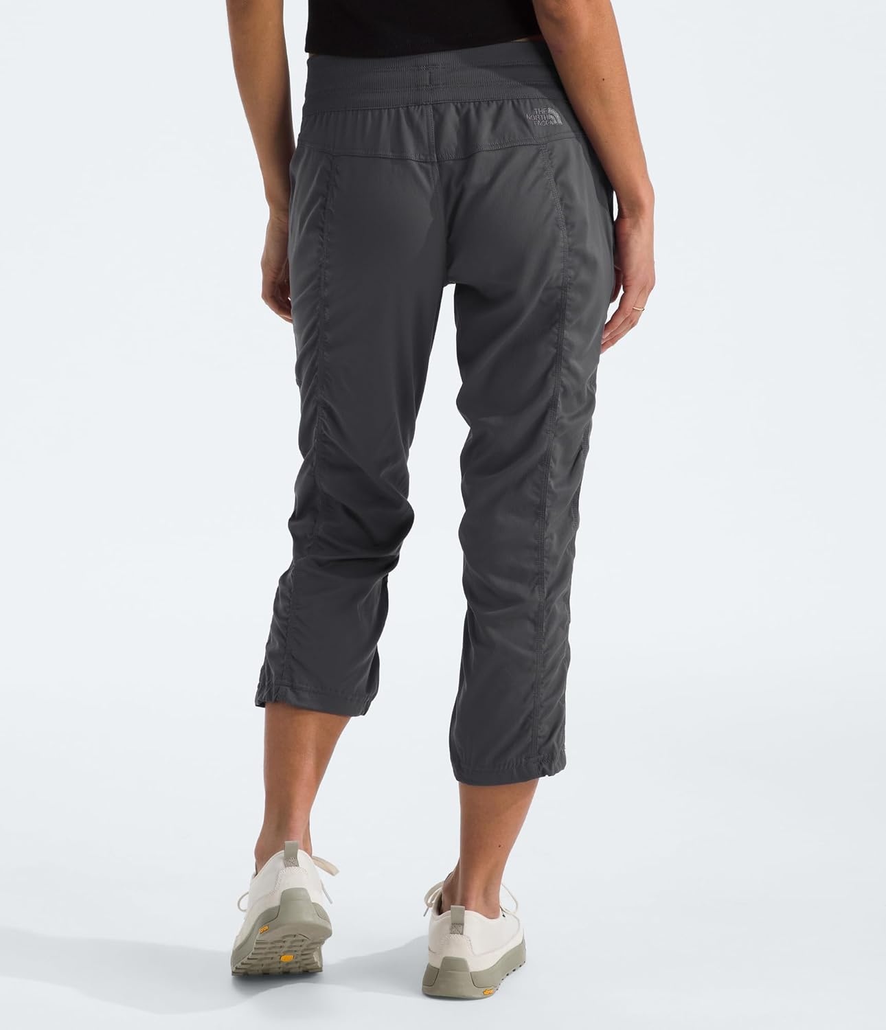 image:imageThe North Face Womens Aphrodite 20 Capri Moisture Wicking Water Repellent Finish UPF 40 ProtectionAsphalt Greynpf