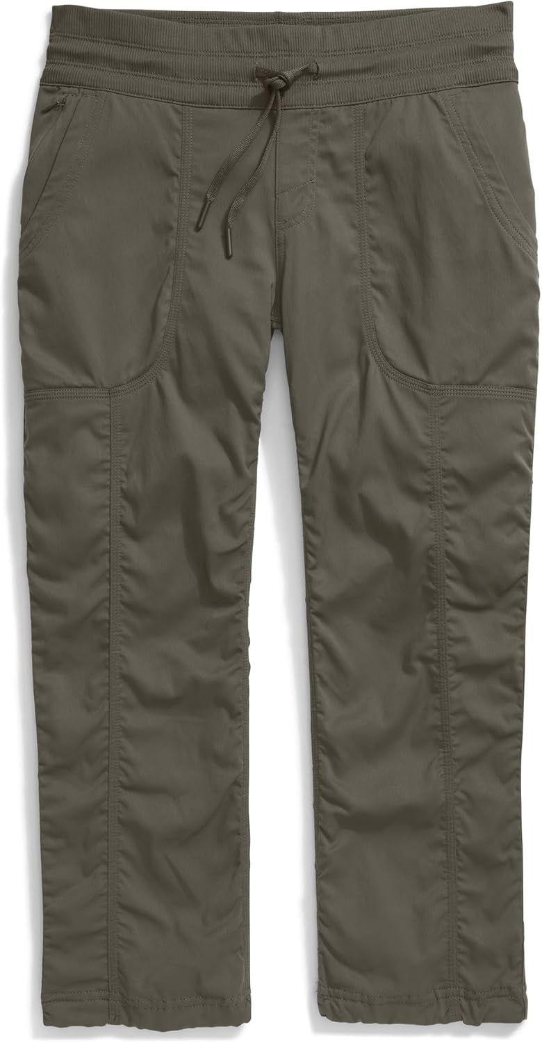 image:imageThe North Face Womens Aphrodite 20 Capri Moisture Wicking Water Repellent Finish UPF 40 ProtectionNew Taupe Greennpf