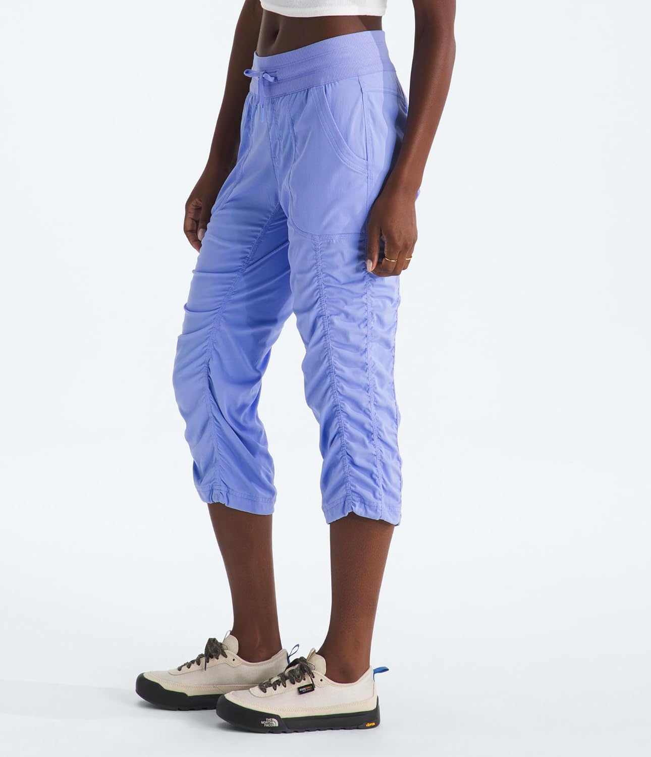 image:imageThe North Face Womens Aphrodite 20 Capri Moisture Wicking Water Repellent Finish UPF 40 ProtectionPeriwinkle Glow