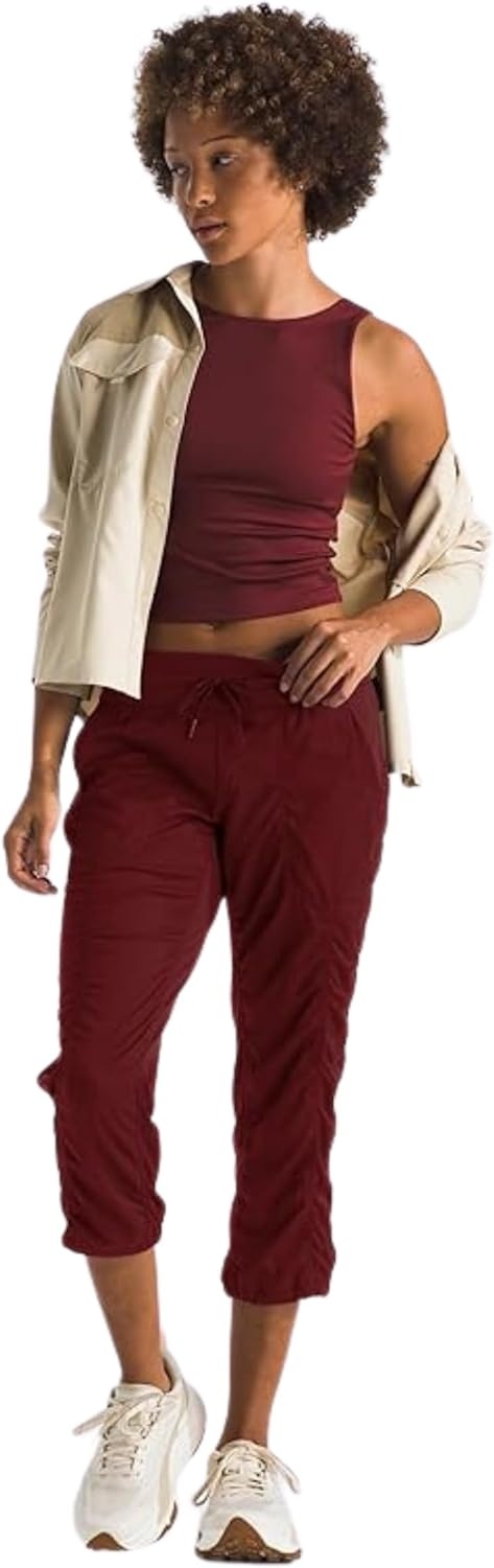 image:imageThe North Face Womens Aphrodite 20 Capri Moisture Wicking Water Repellent Finish UPF 40 ProtectionSumac