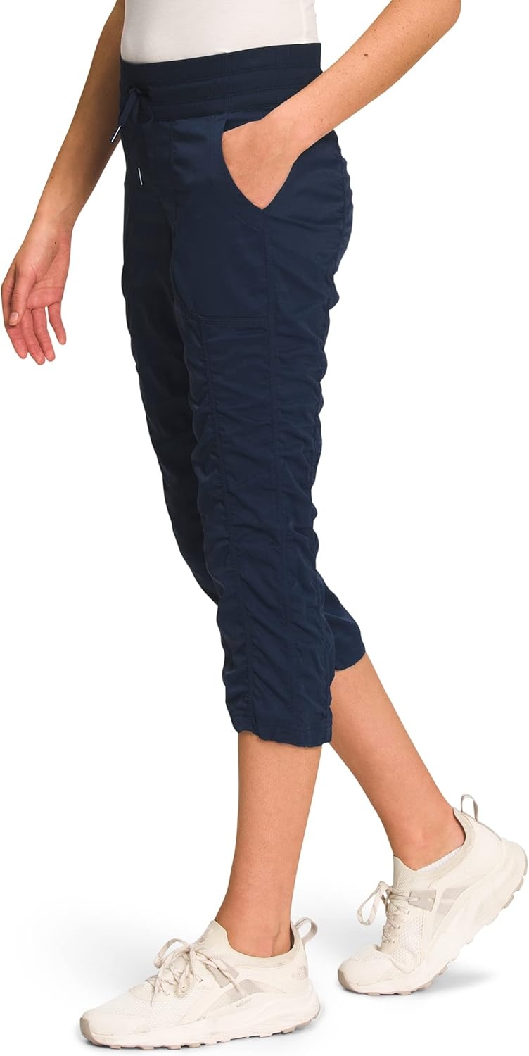 image:imageThe North Face Womens Aphrodite 20 Capri Moisture Wicking Water Repellent Finish UPF 40 ProtectionSummit Navy